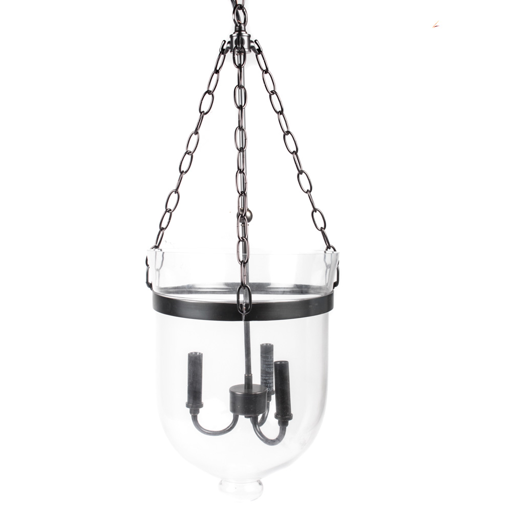 "Hundi" Handblown Glass Cloche Lantern by Pottery Barn