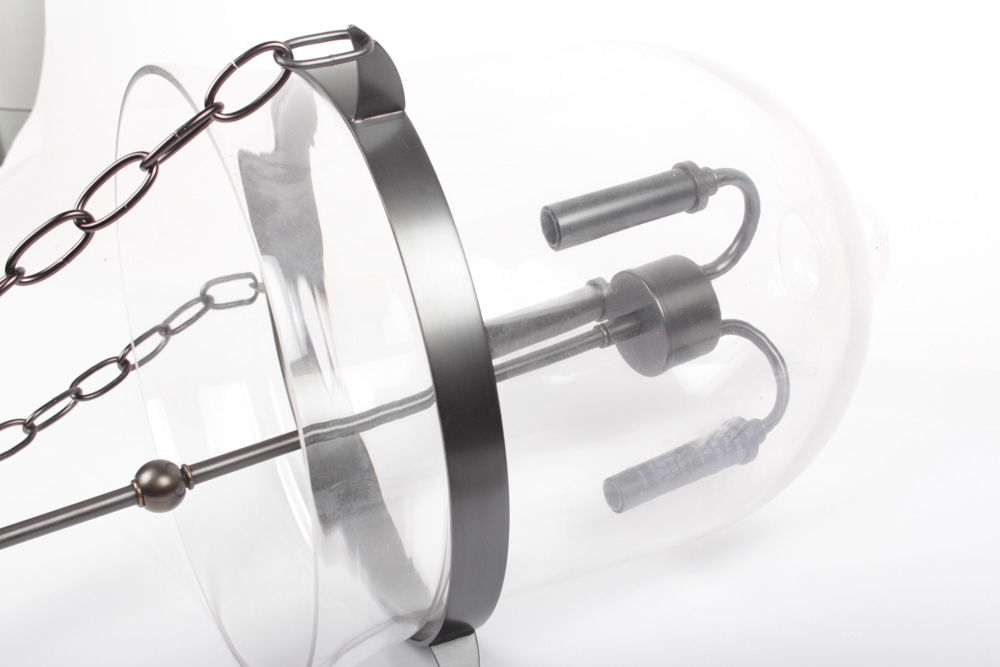 "Hundi" Handblown Glass Cloche Lantern by Pottery Barn