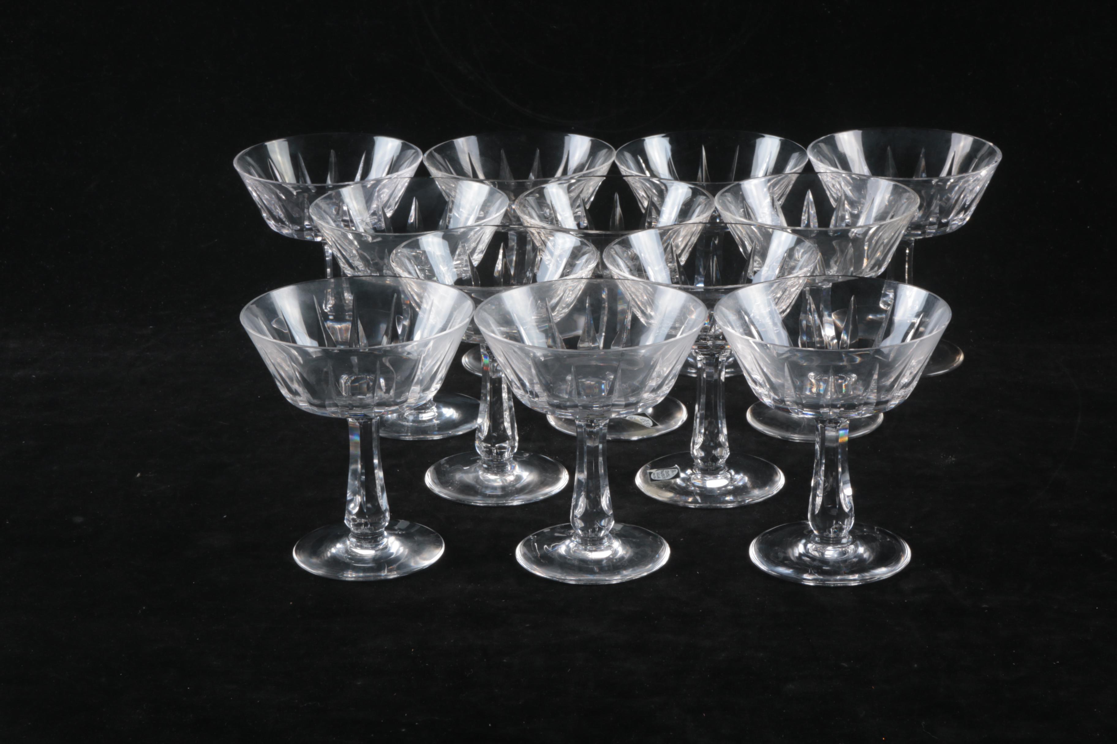 Royal Leerdam"Van Dijck" Dutch Crystal Finger Bowls and Sorbets