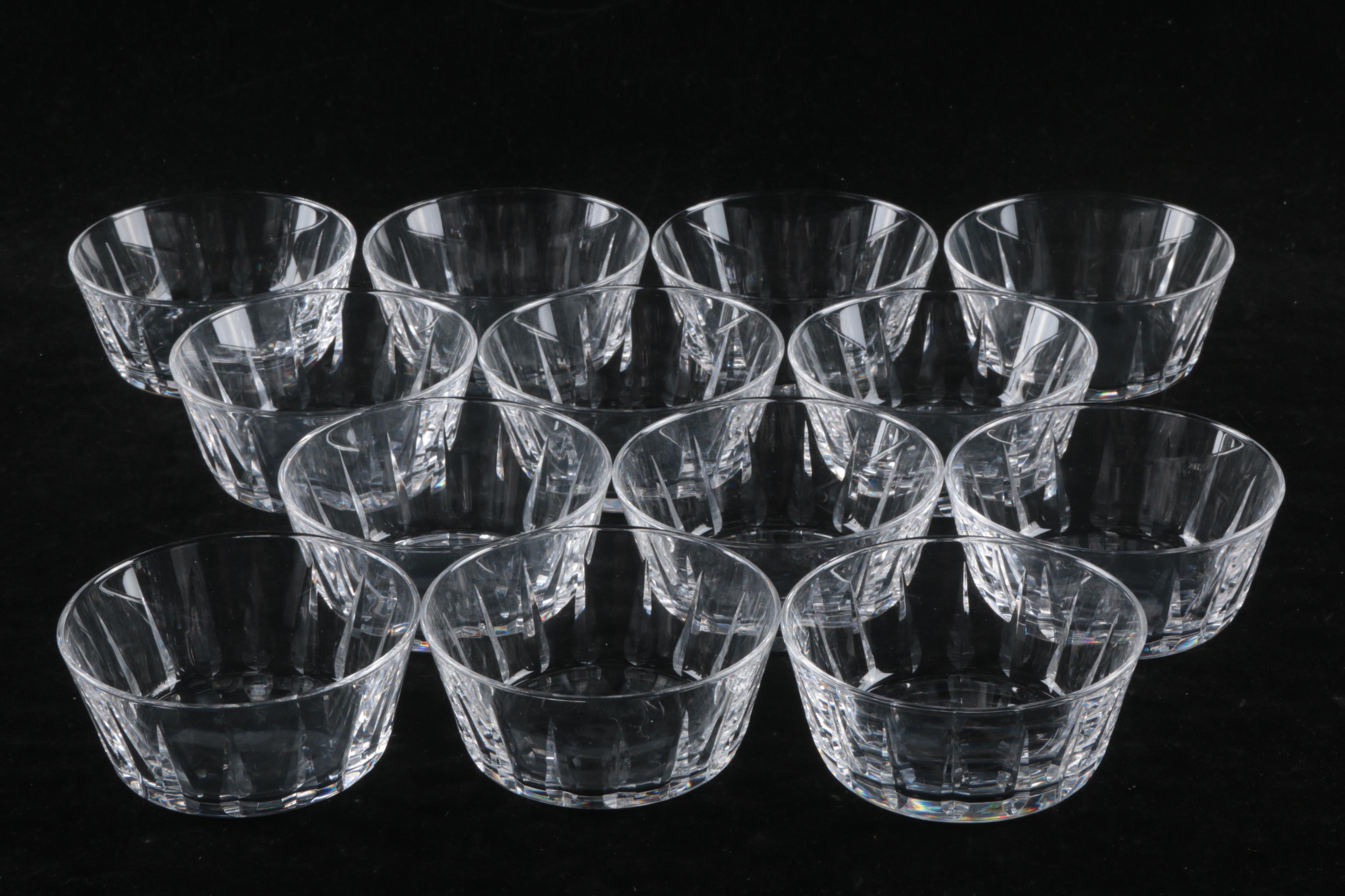 Royal Leerdam"Van Dijck" Dutch Crystal Finger Bowls and Sorbets