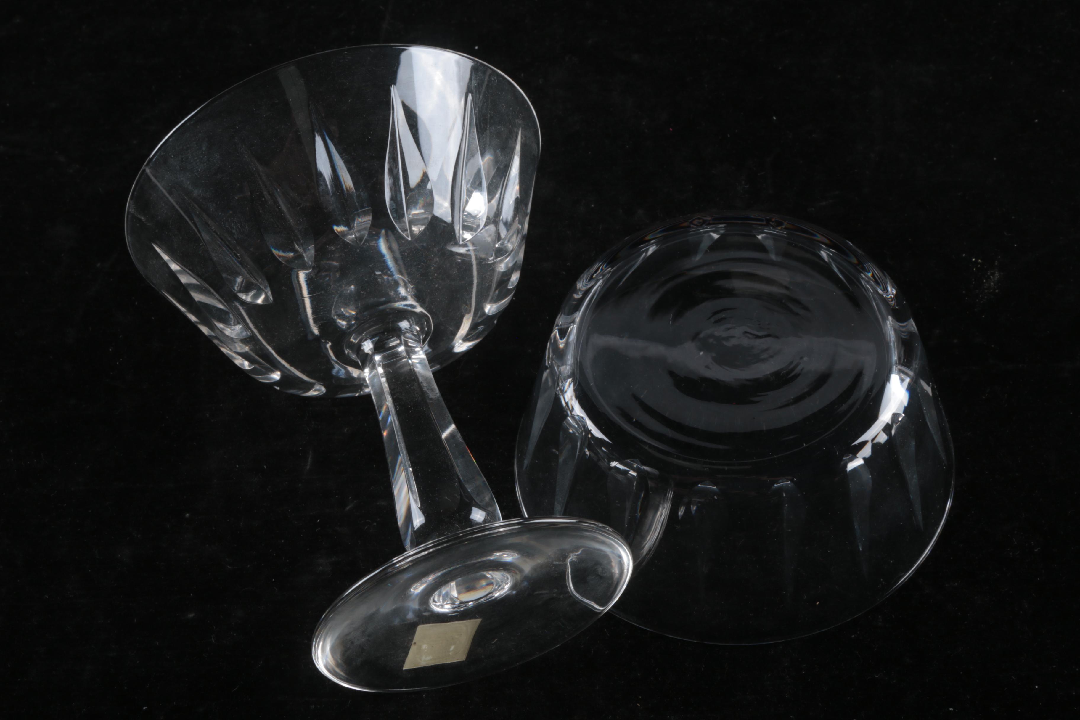 Royal Leerdam"Van Dijck" Dutch Crystal Finger Bowls and Sorbets