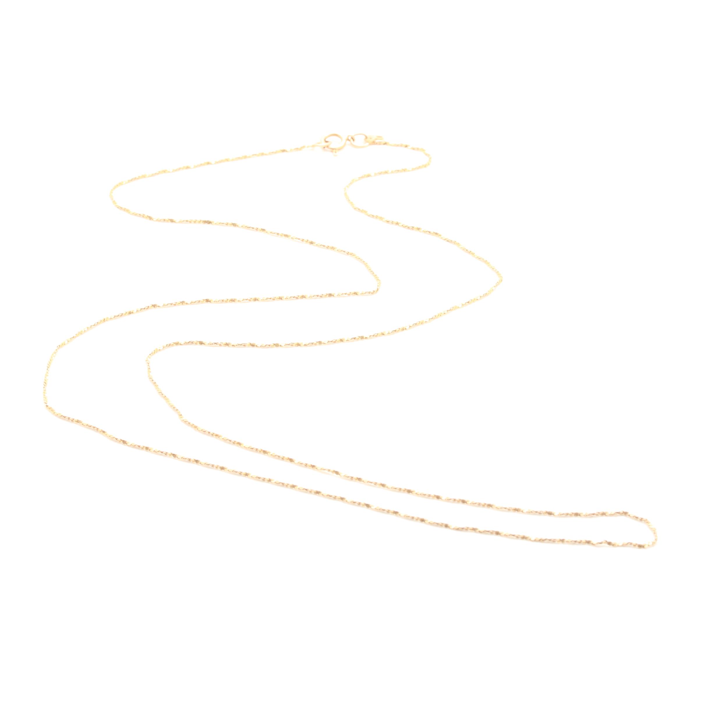 Oroamerica 14K Yellow Gold Twisted Serpentine Necklace