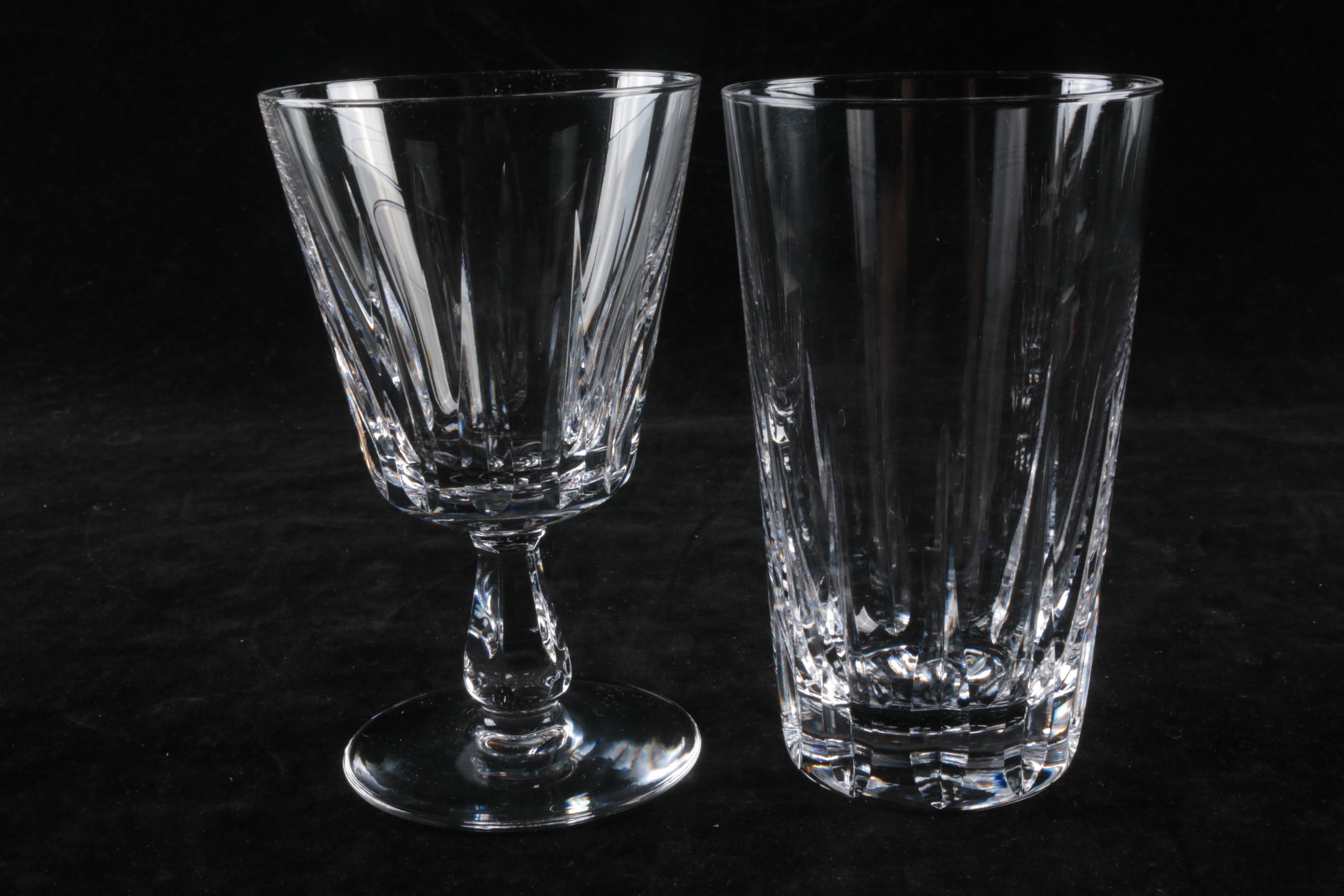 Royal Leerdam"Van Dijck" Dutch Crystal Tumblers and Wine Glasses