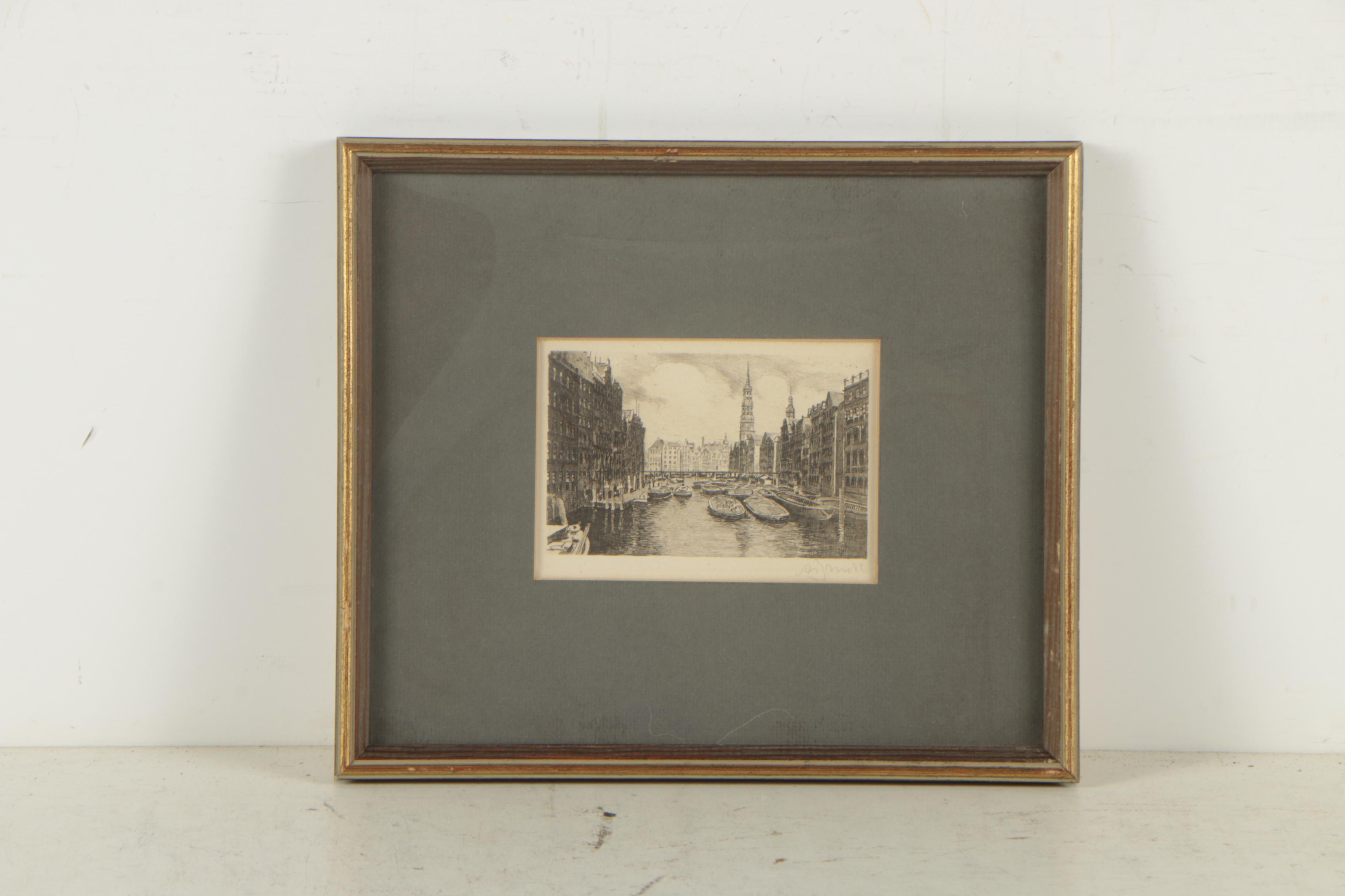 Etchings of City Canals