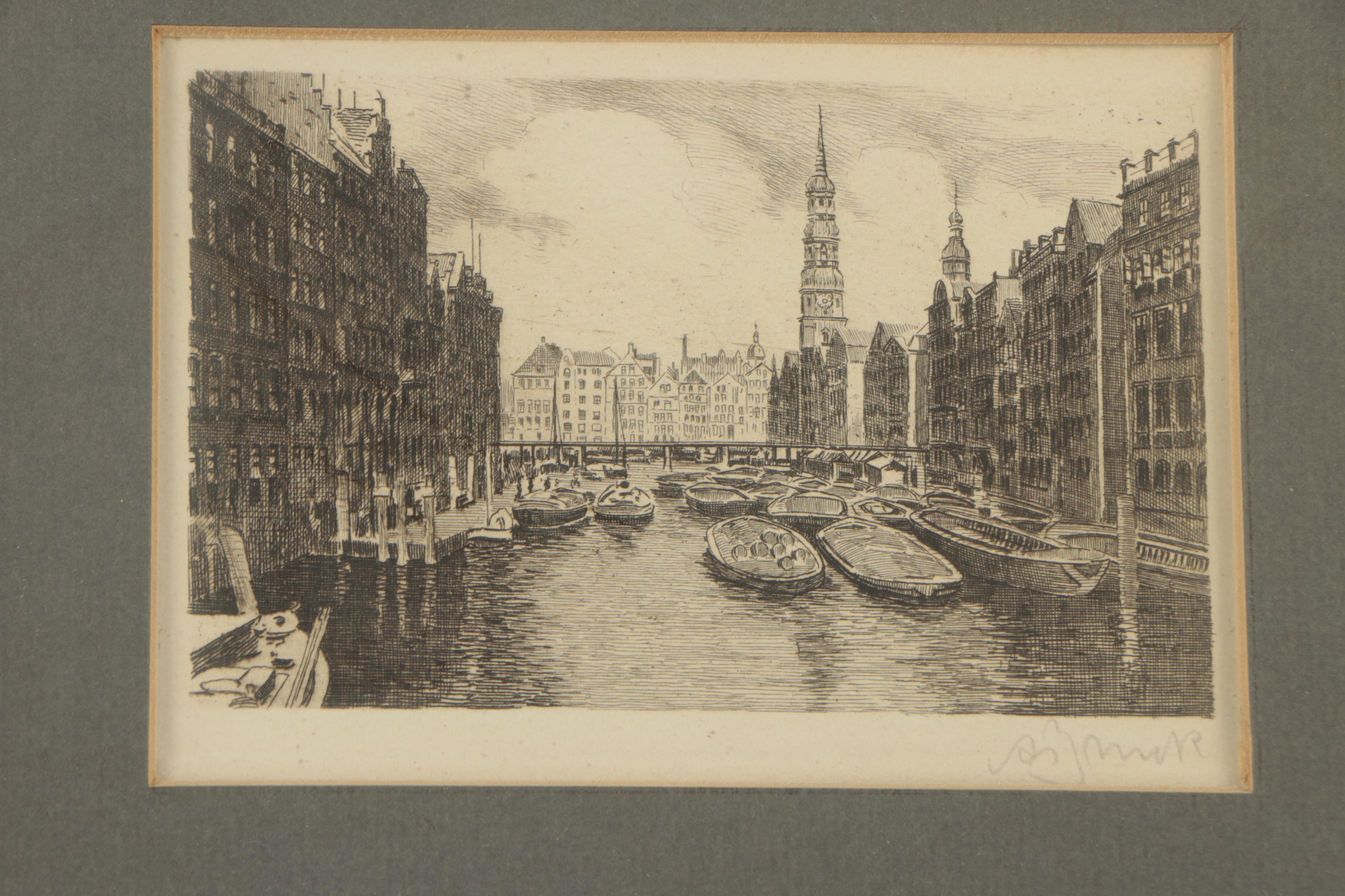 Etchings of City Canals