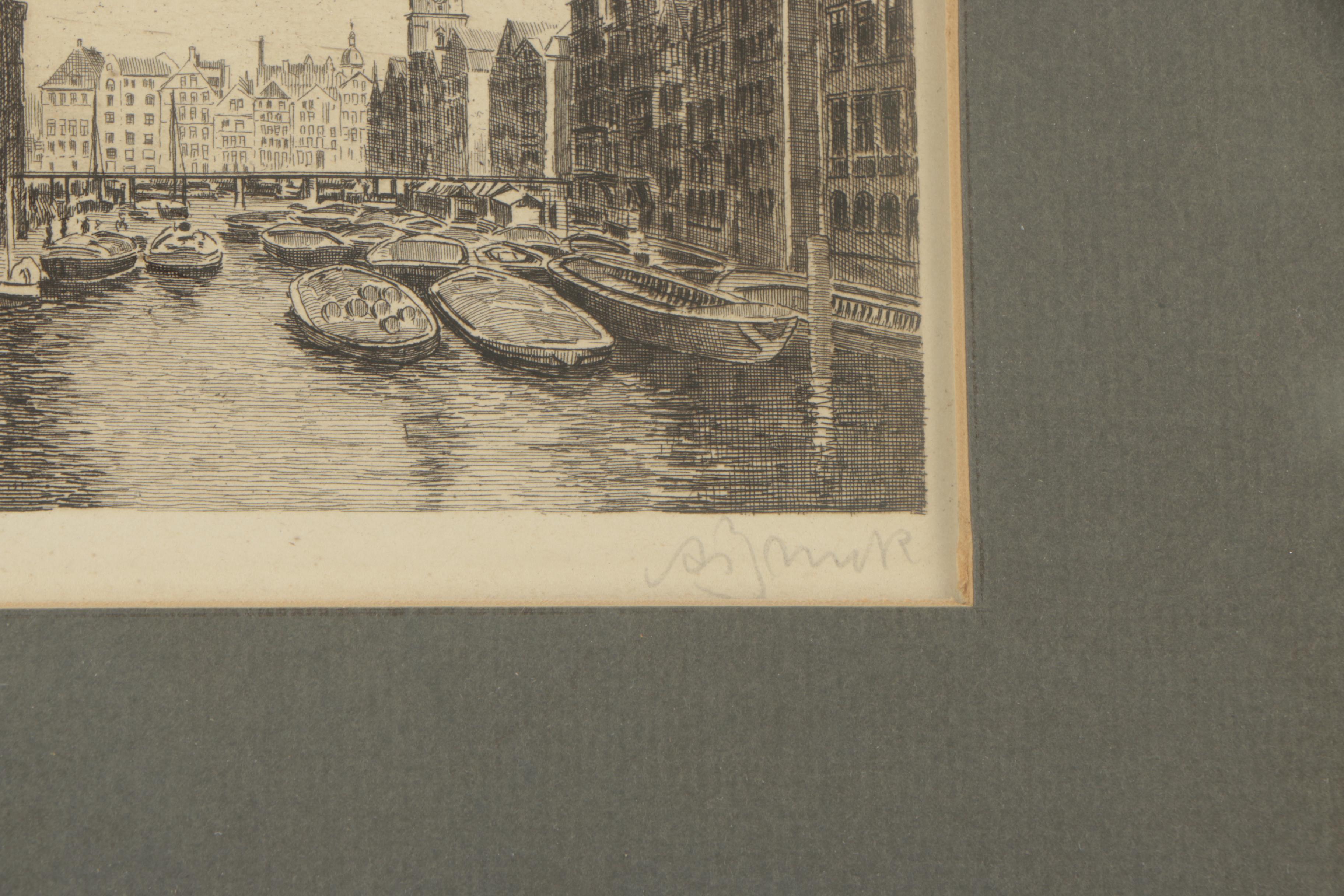 Etchings of City Canals