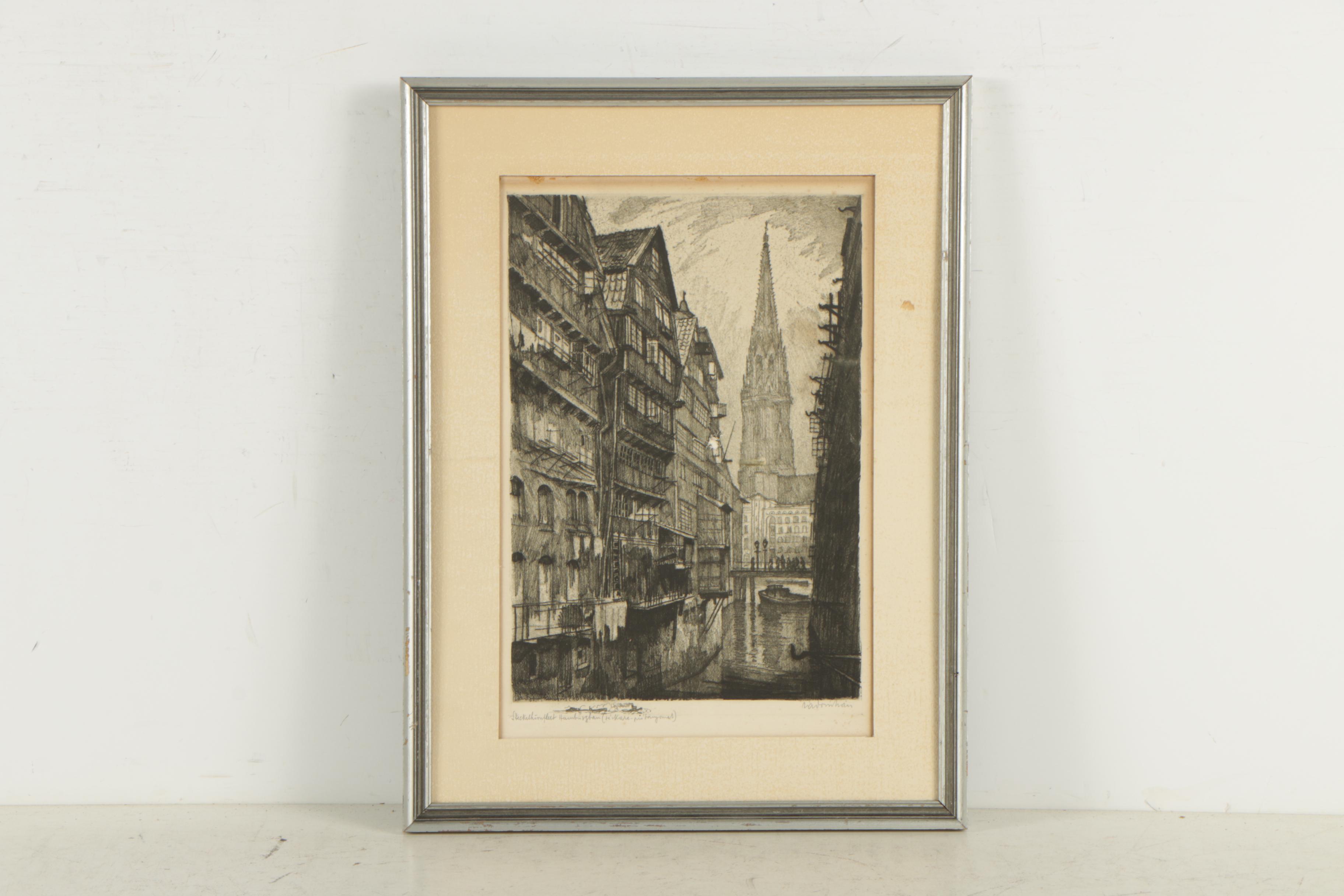 Etchings of City Canals