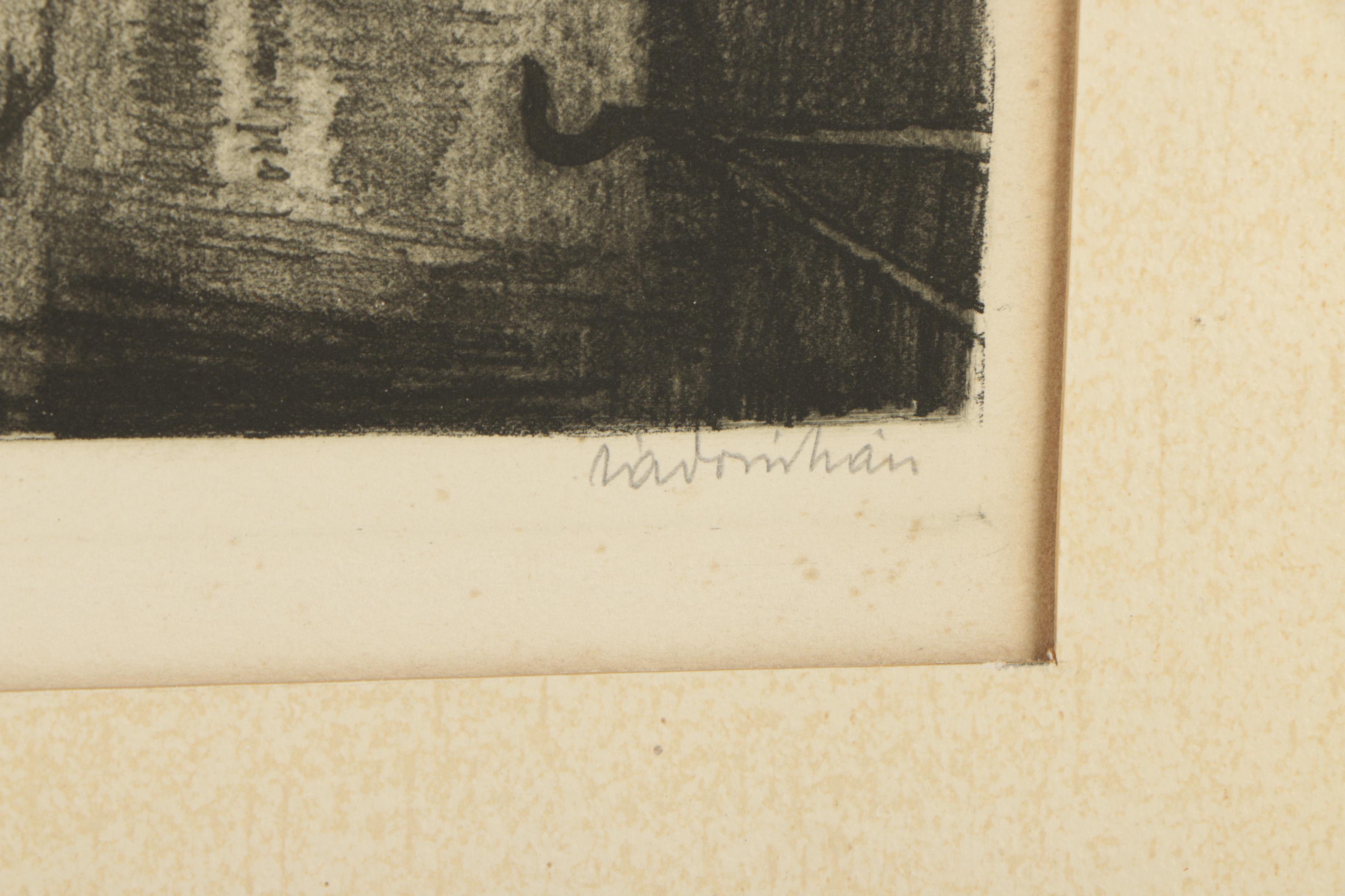 Etchings of City Canals