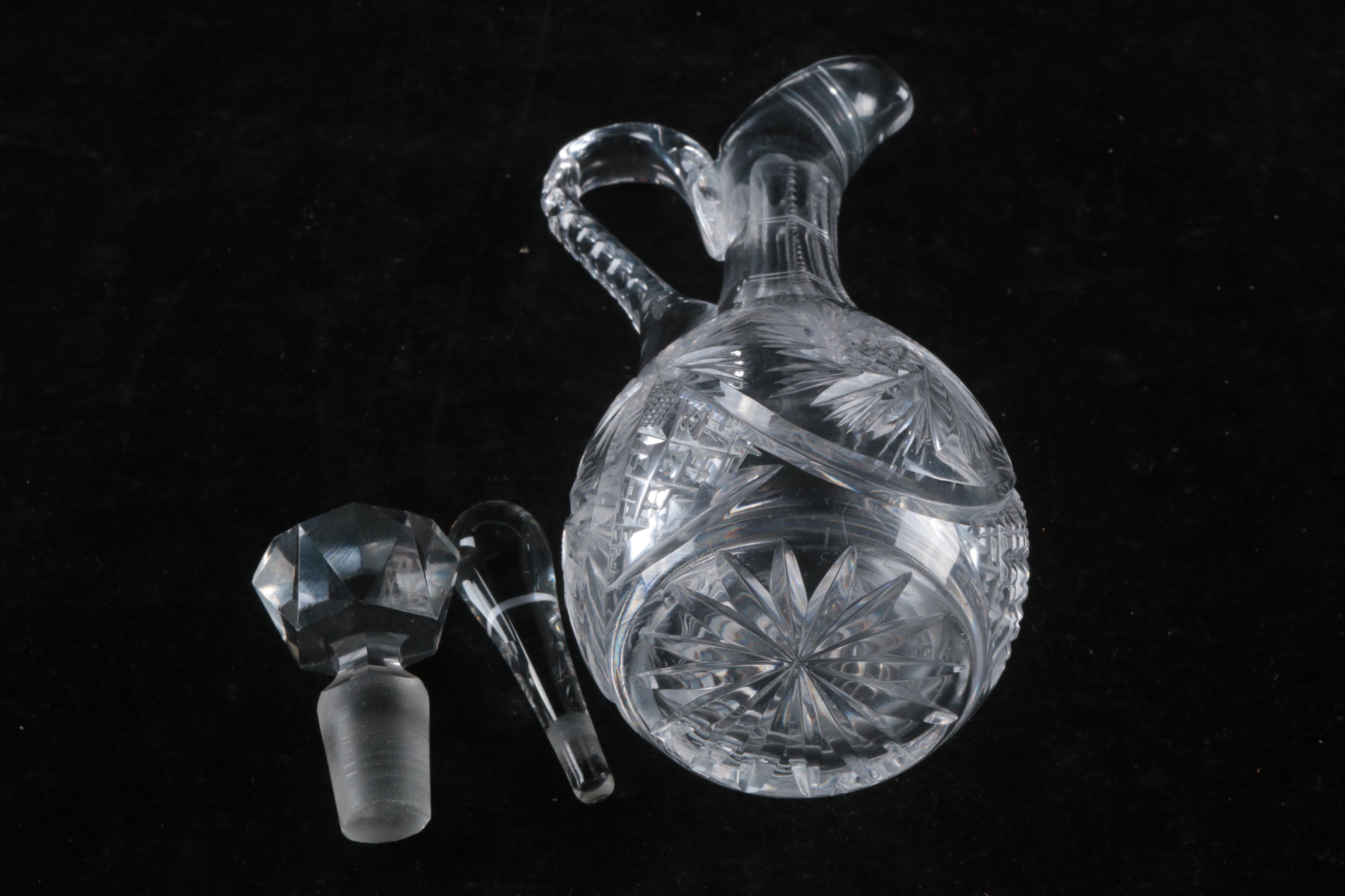 American Brilliant Period Cut Glass Serveware