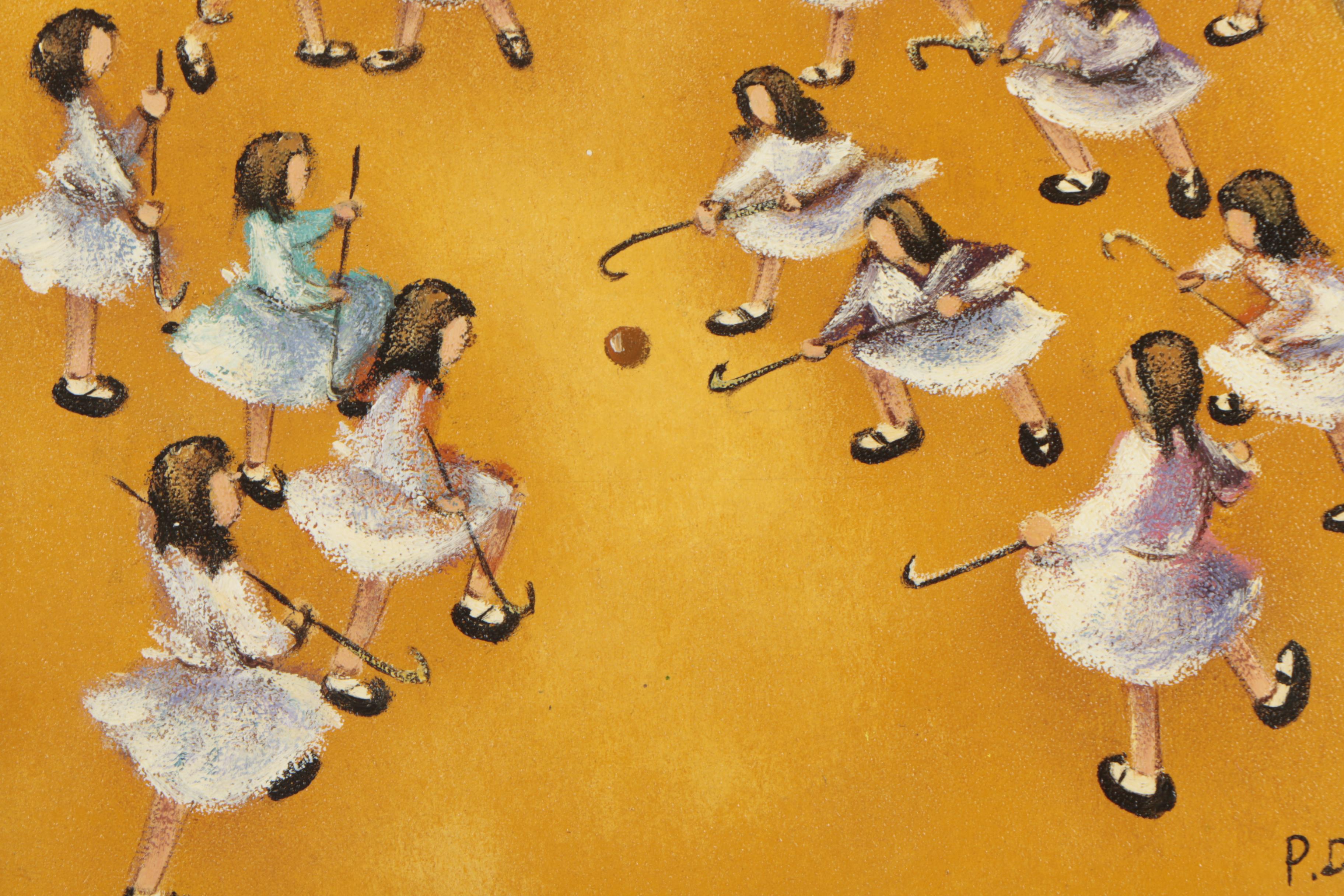 P. Davis Oil Painting