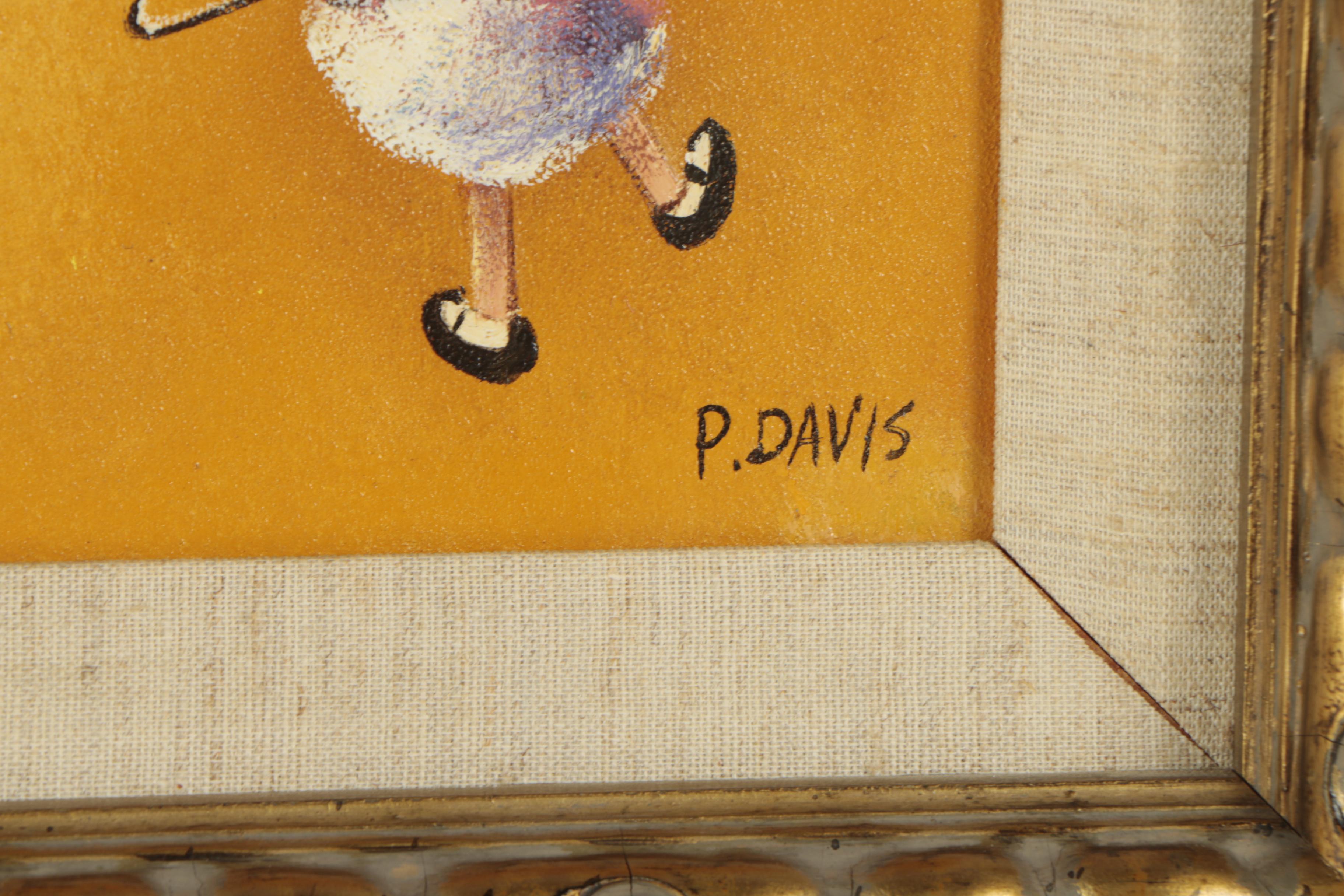 P. Davis Oil Painting