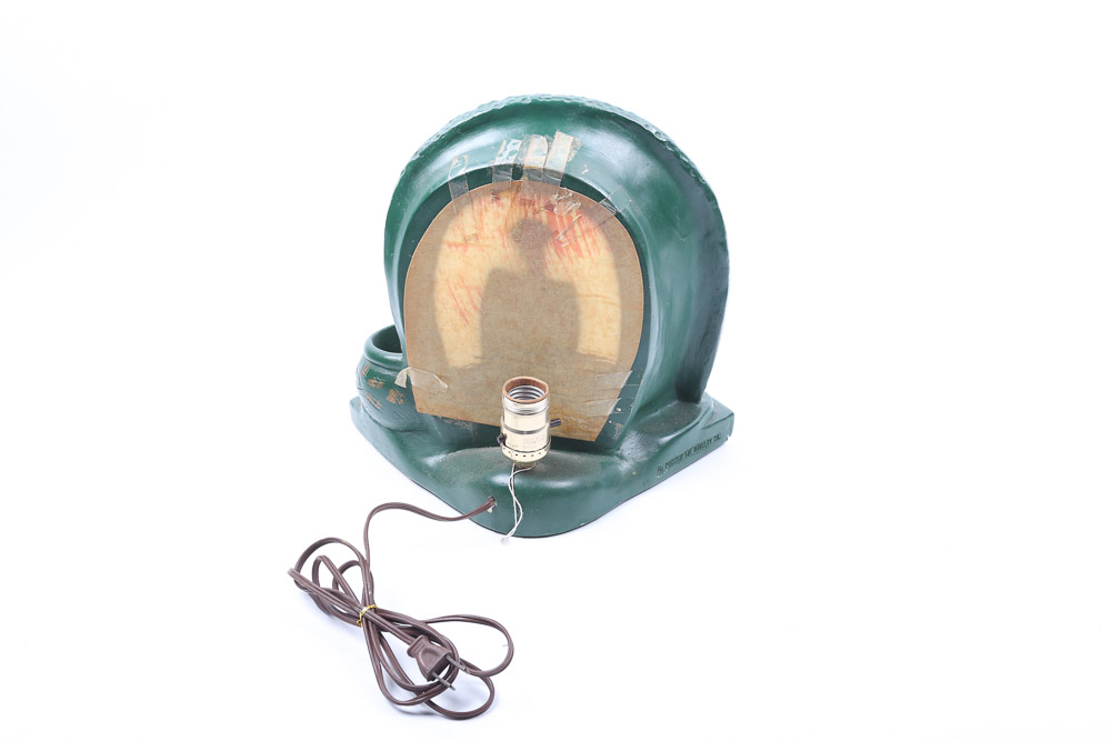 Vintage Ceramic Silhouette "TV Lamp"