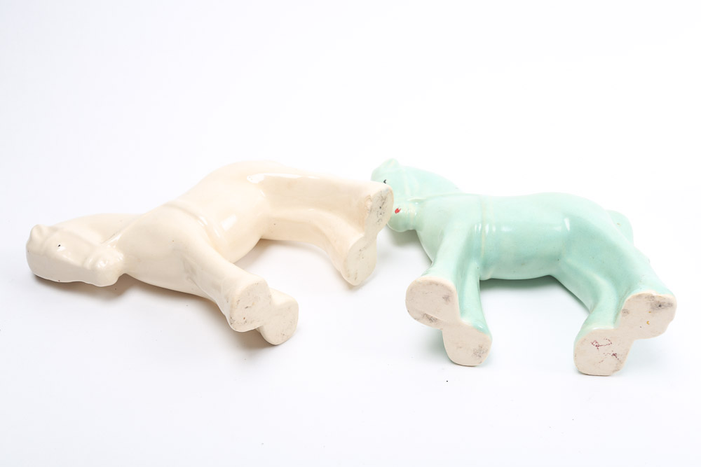 Ceramic Figurine and Figurine Planters