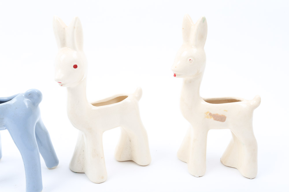 Ceramic Animal Figurine Planters