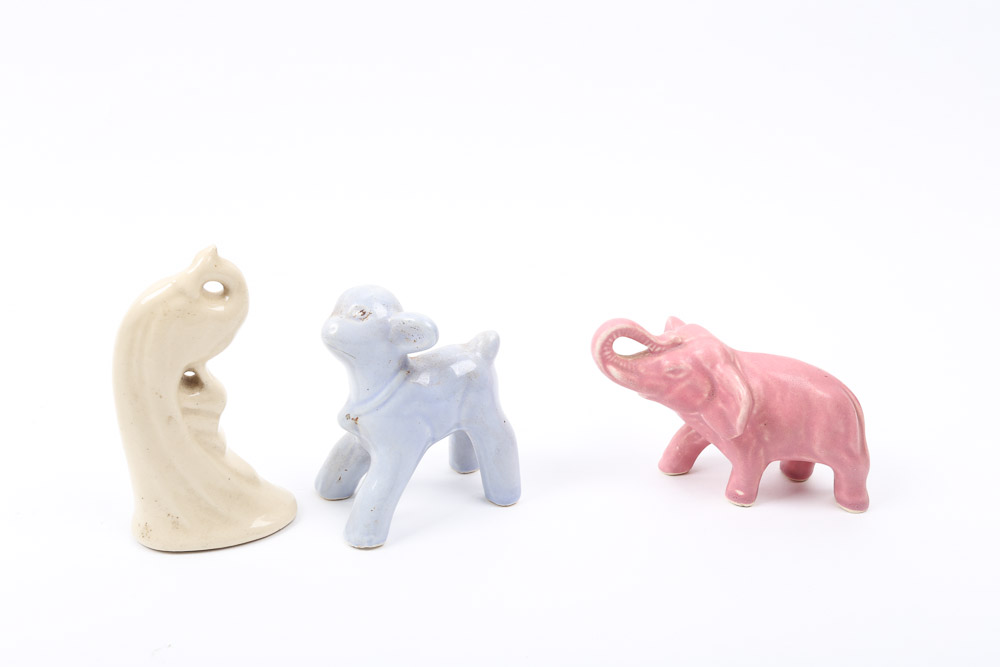 Ceramic Animal Figurine Planters