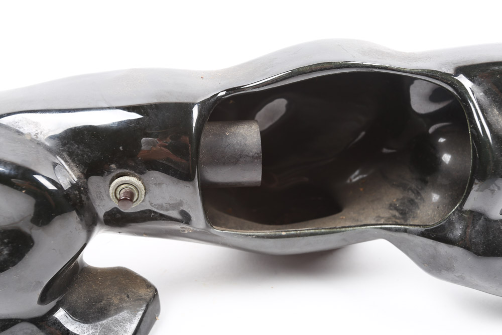 Mid-Century Vintage Black Panther Ceramic "TV Lamp"