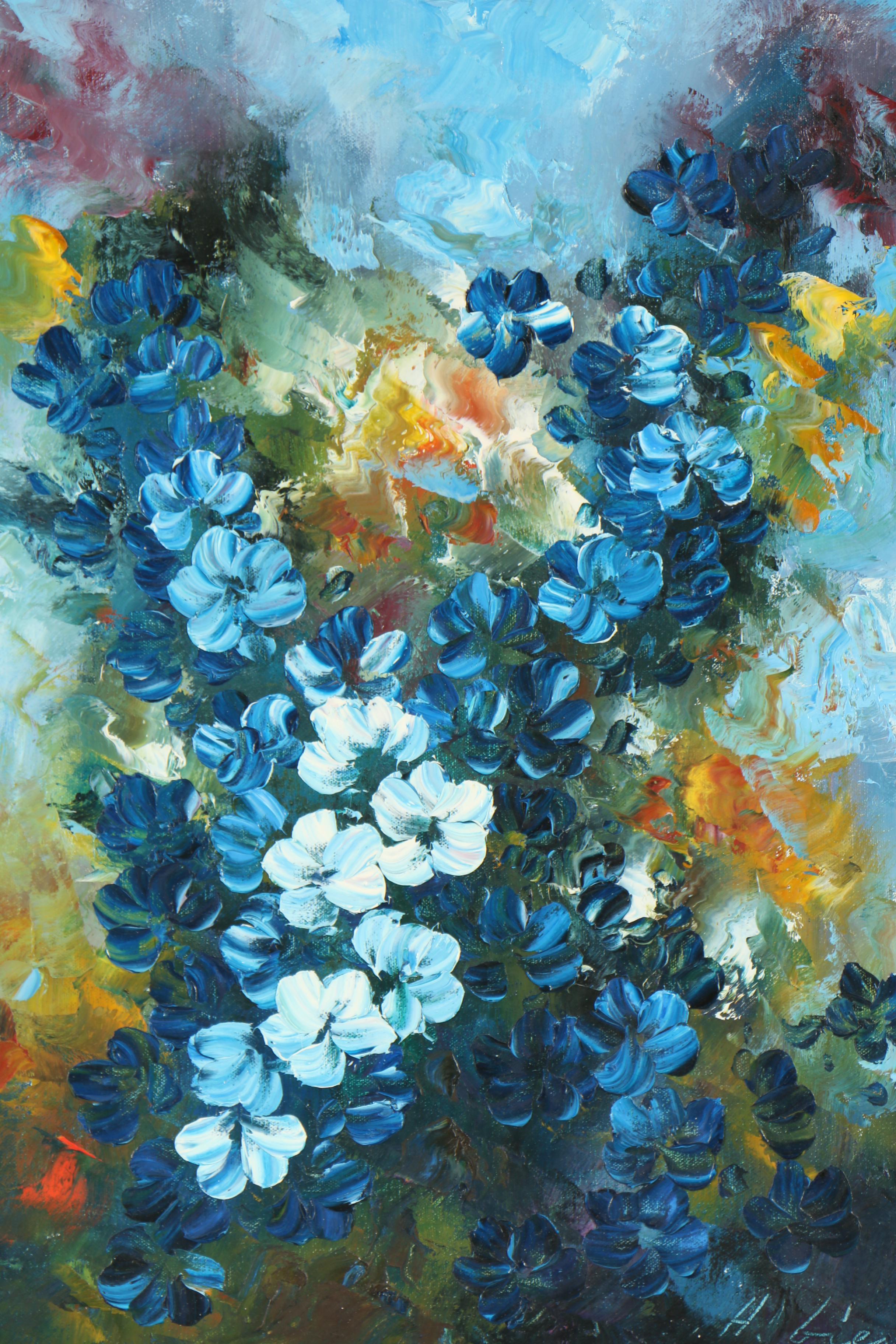 Oil Painting of a Floral Still Life