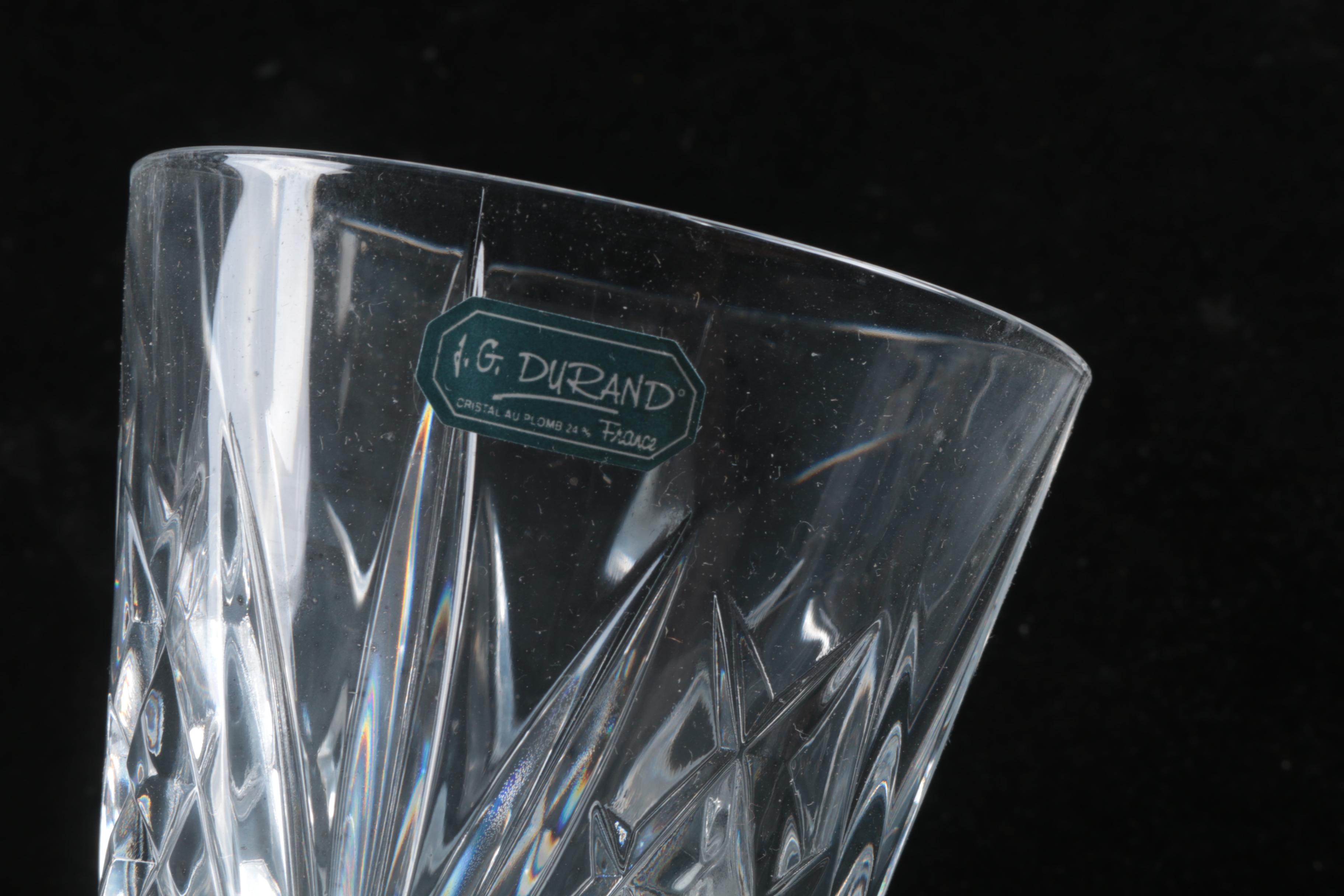 J.G. Durand "Villemont" Crystal Stemware