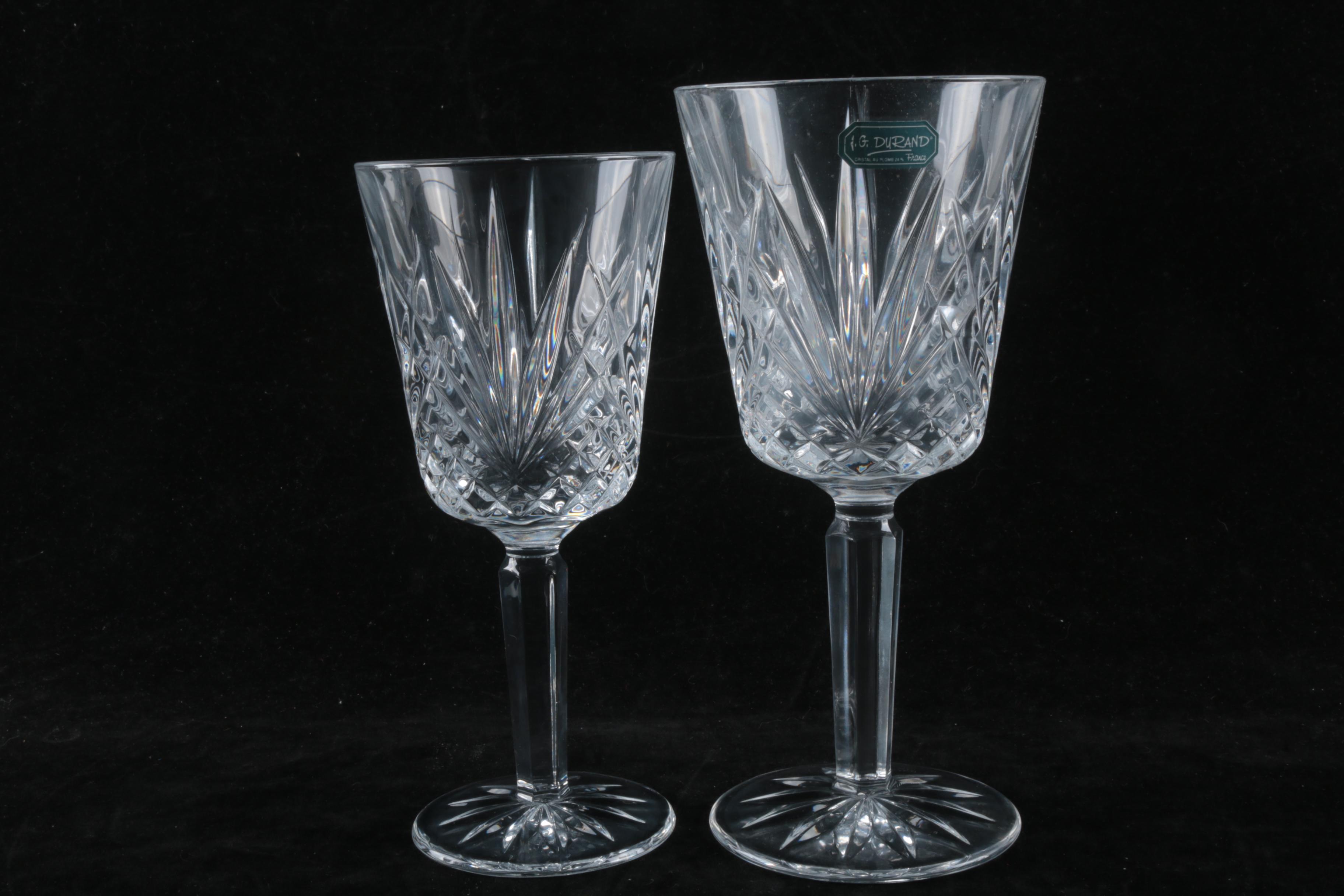 J.G. Durand "Villemont" Crystal Stemware