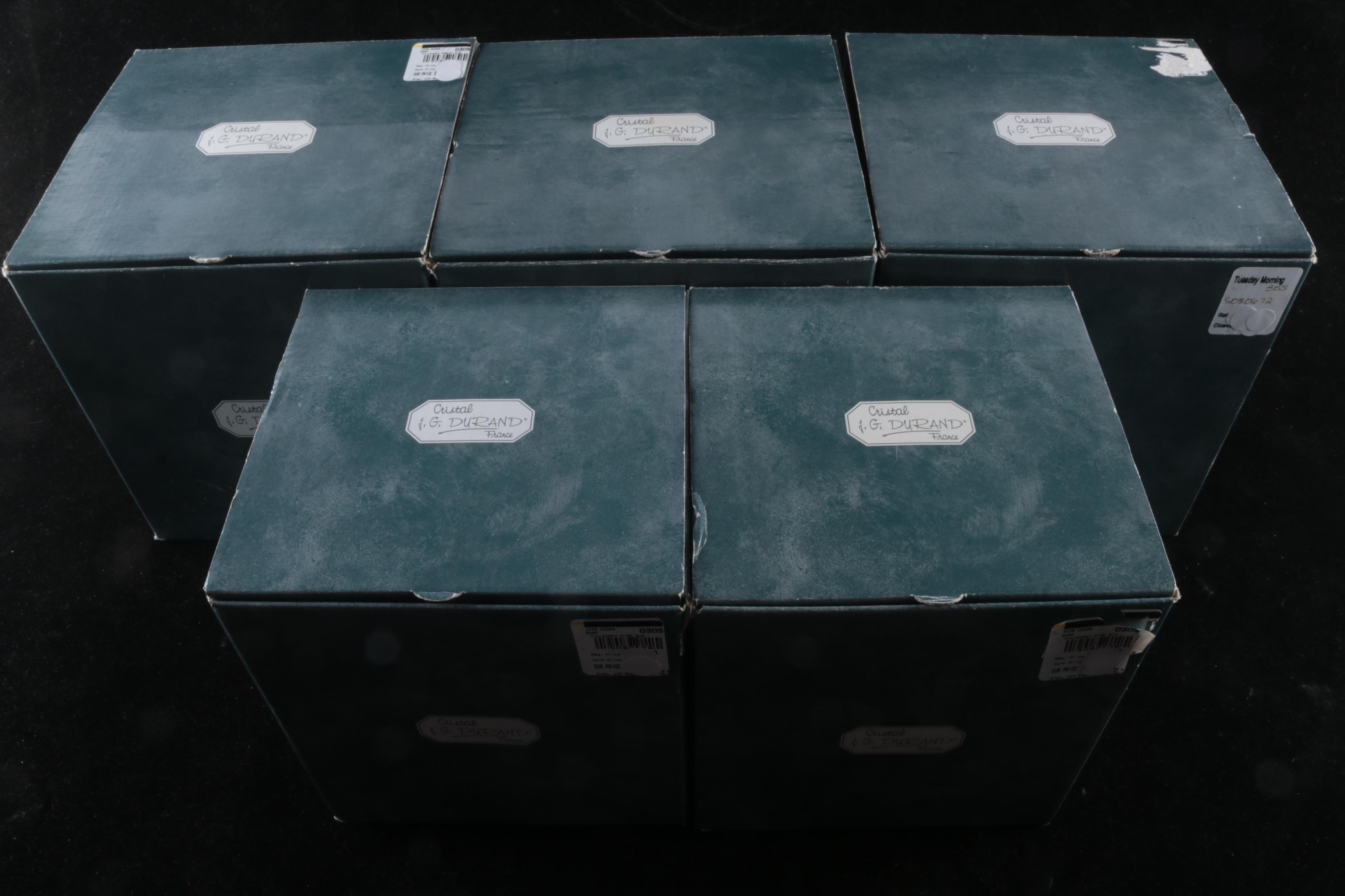 J.G. Durand "Villemont" Crystal Stemware