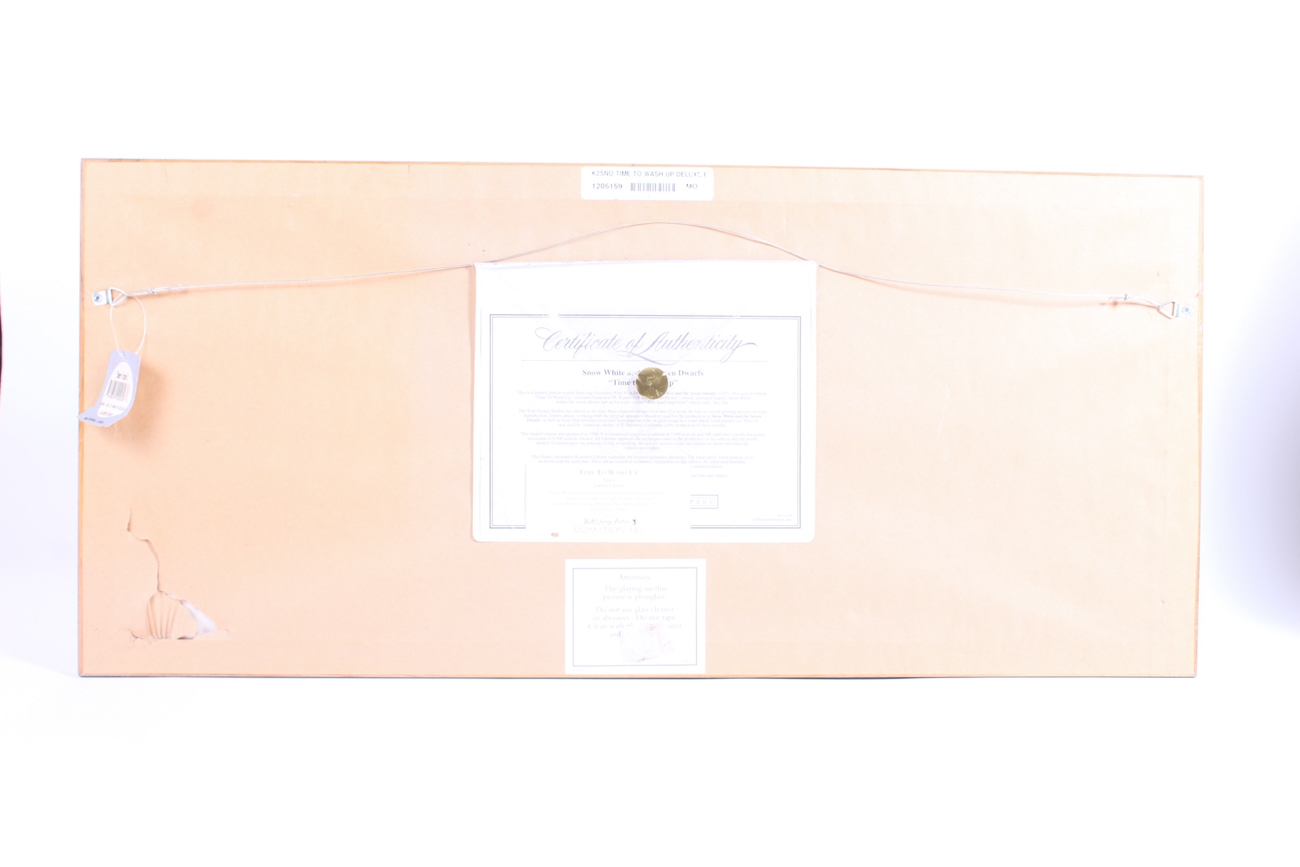 Walt Disney 1996 Limited Edition Sericel "Time to Wash Up"