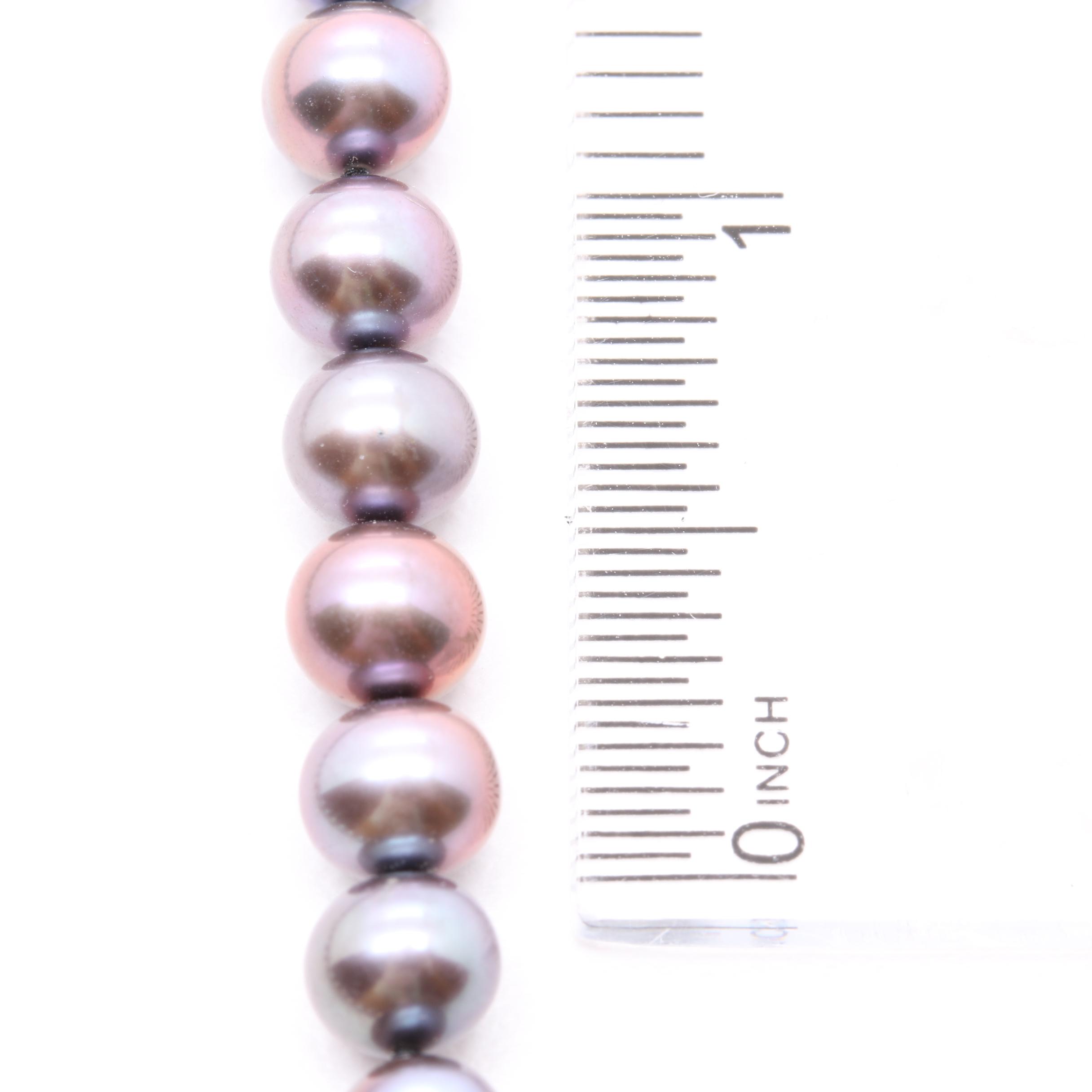 14K Yellow Gold Cultured Pearl Necklace