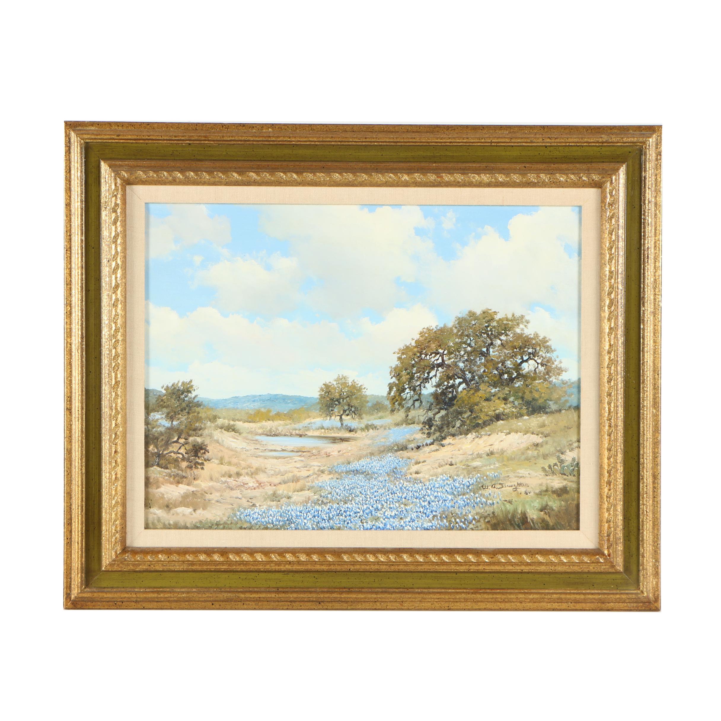 William A. Slaughter Oil Painting
