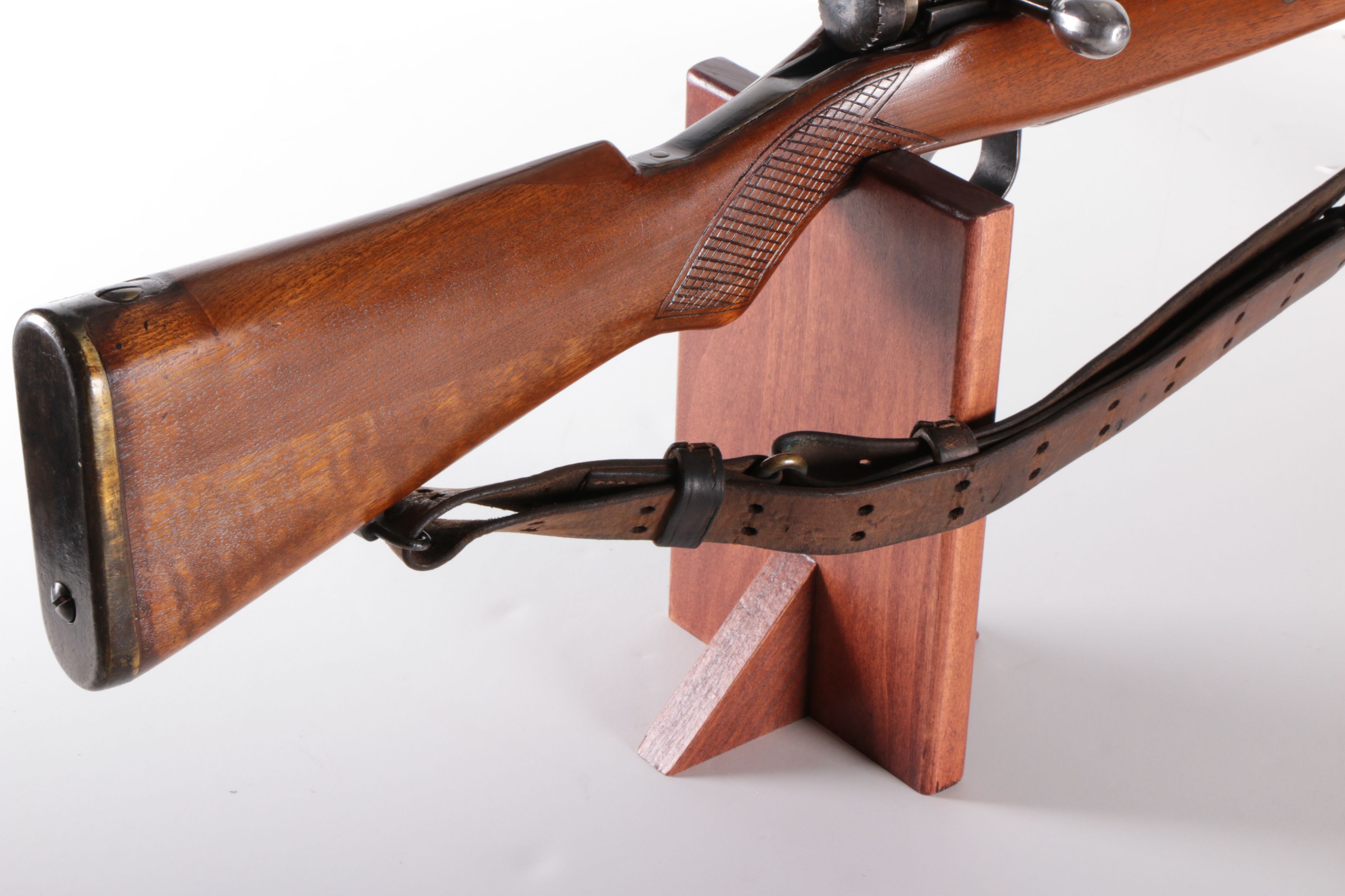 Japanese Arisaka Type 38 Bolt 6.5x50mm Bolt Action Rifle With Leather Sling