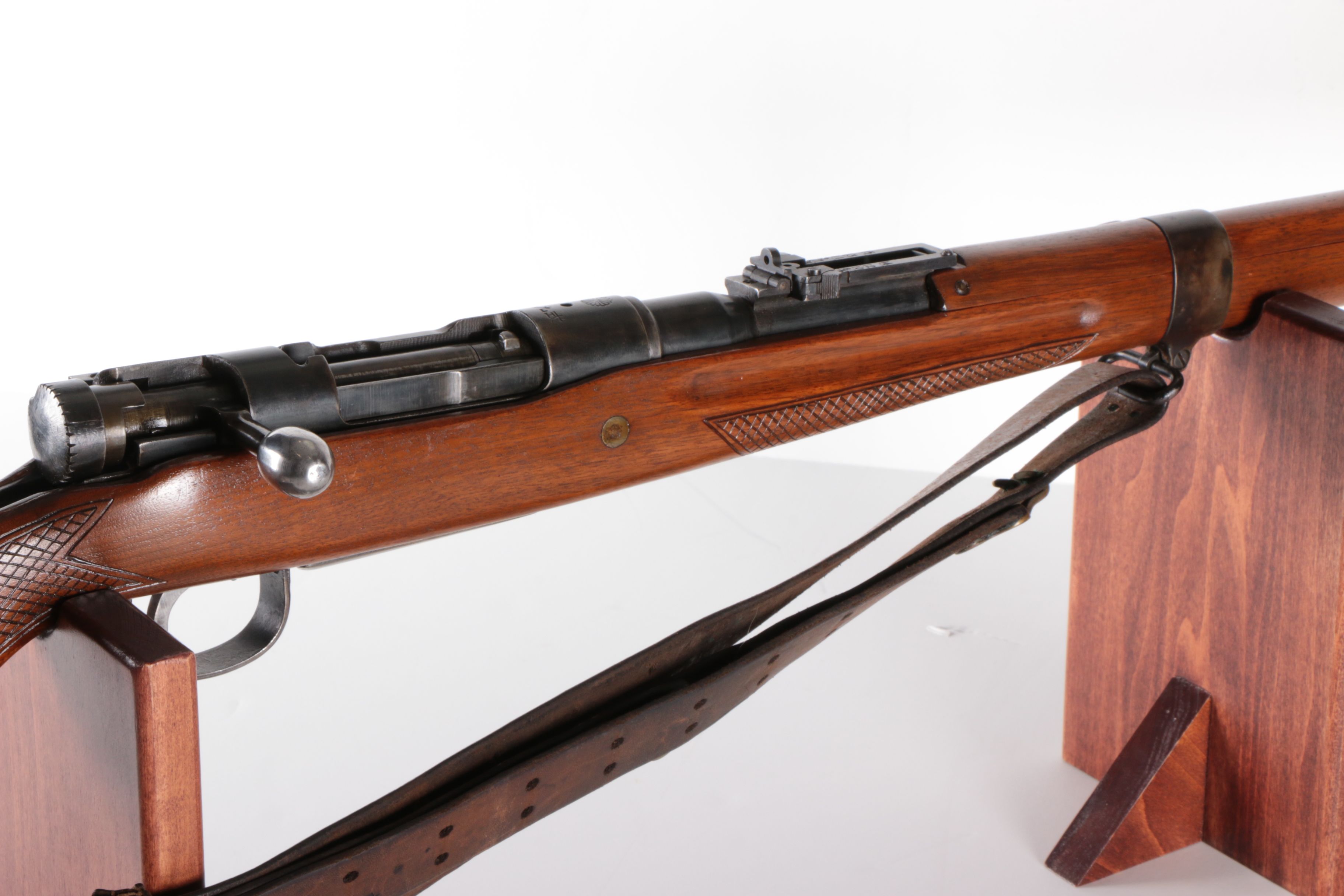 Japanese Arisaka Type 38 Bolt 6.5x50mm Bolt Action Rifle With Leather Sling