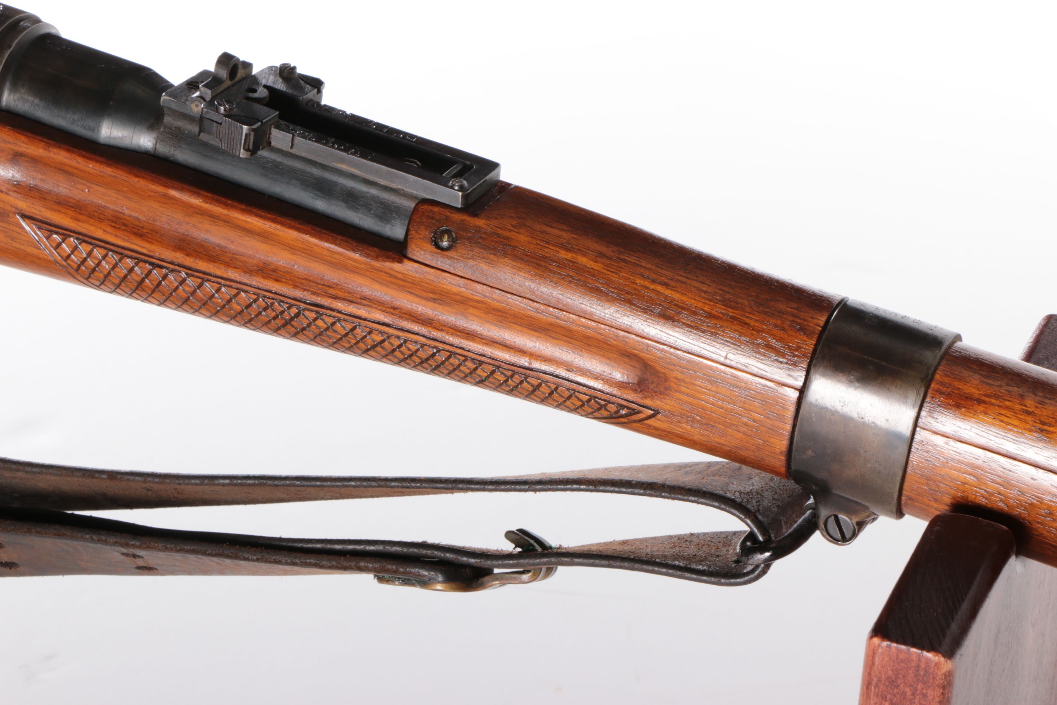 Japanese Arisaka Type 38 Bolt 6.5x50mm Bolt Action Rifle With Leather Sling