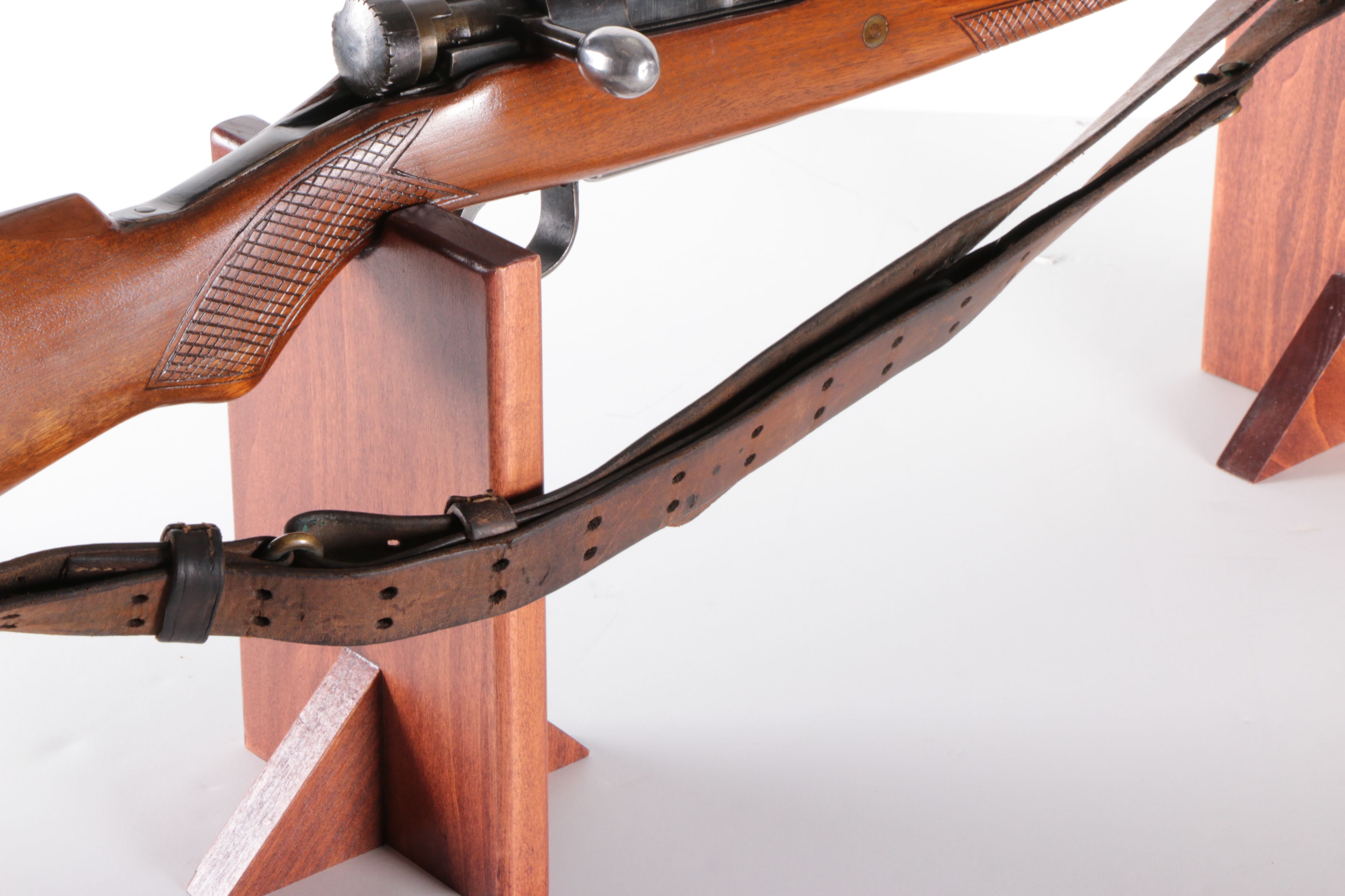 Japanese Arisaka Type 38 Bolt 6.5x50mm Bolt Action Rifle With Leather Sling