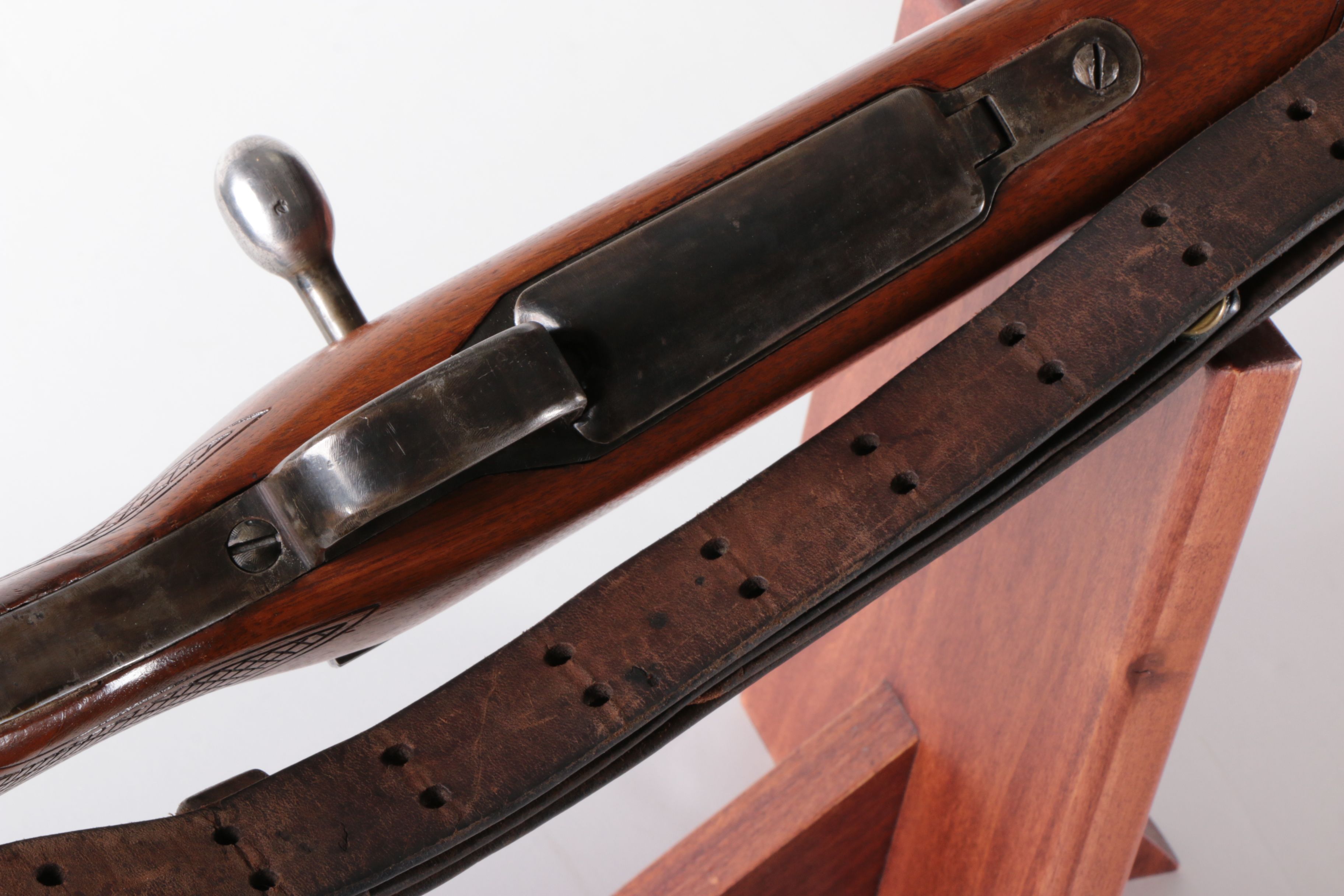 Japanese Arisaka Type 38 Bolt 6.5x50mm Bolt Action Rifle With Leather Sling