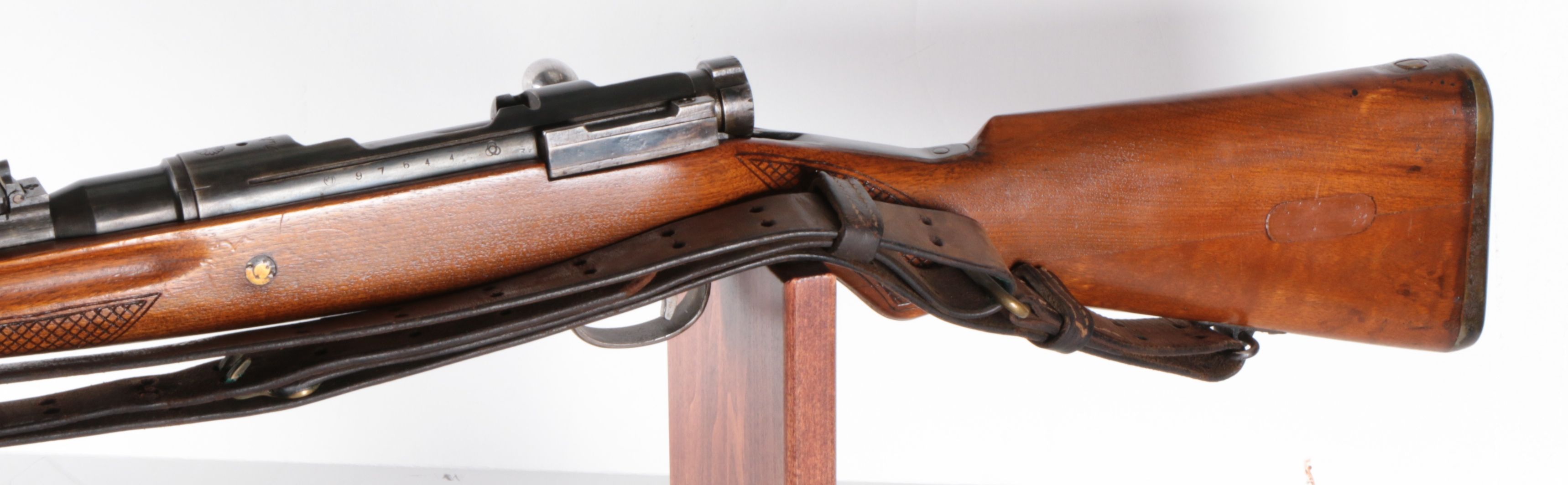 Japanese Arisaka Type 38 Bolt 6.5x50mm Bolt Action Rifle With Leather Sling