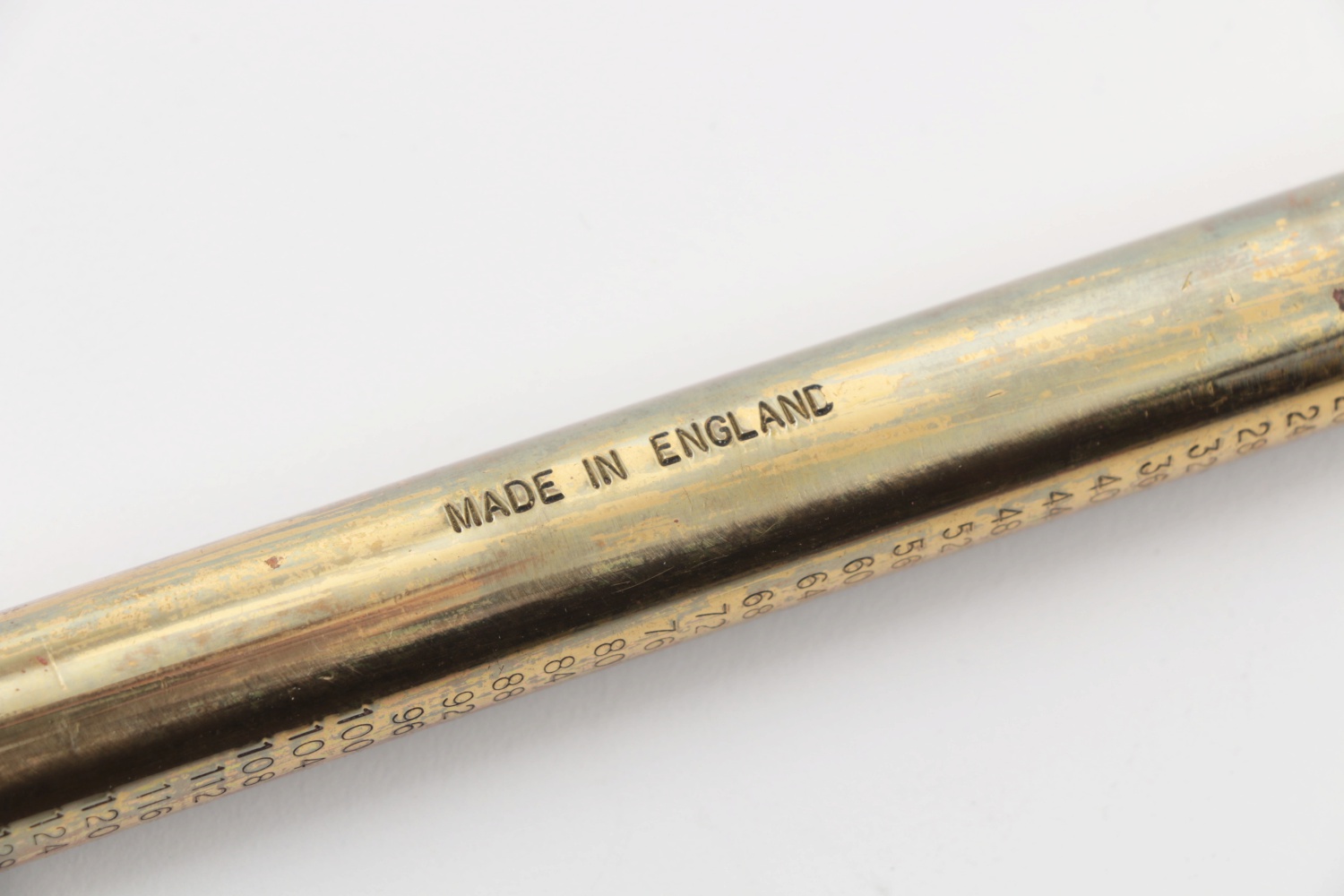 Vintage Salter Brass Tube Scale in Troy Ounces, Made in England