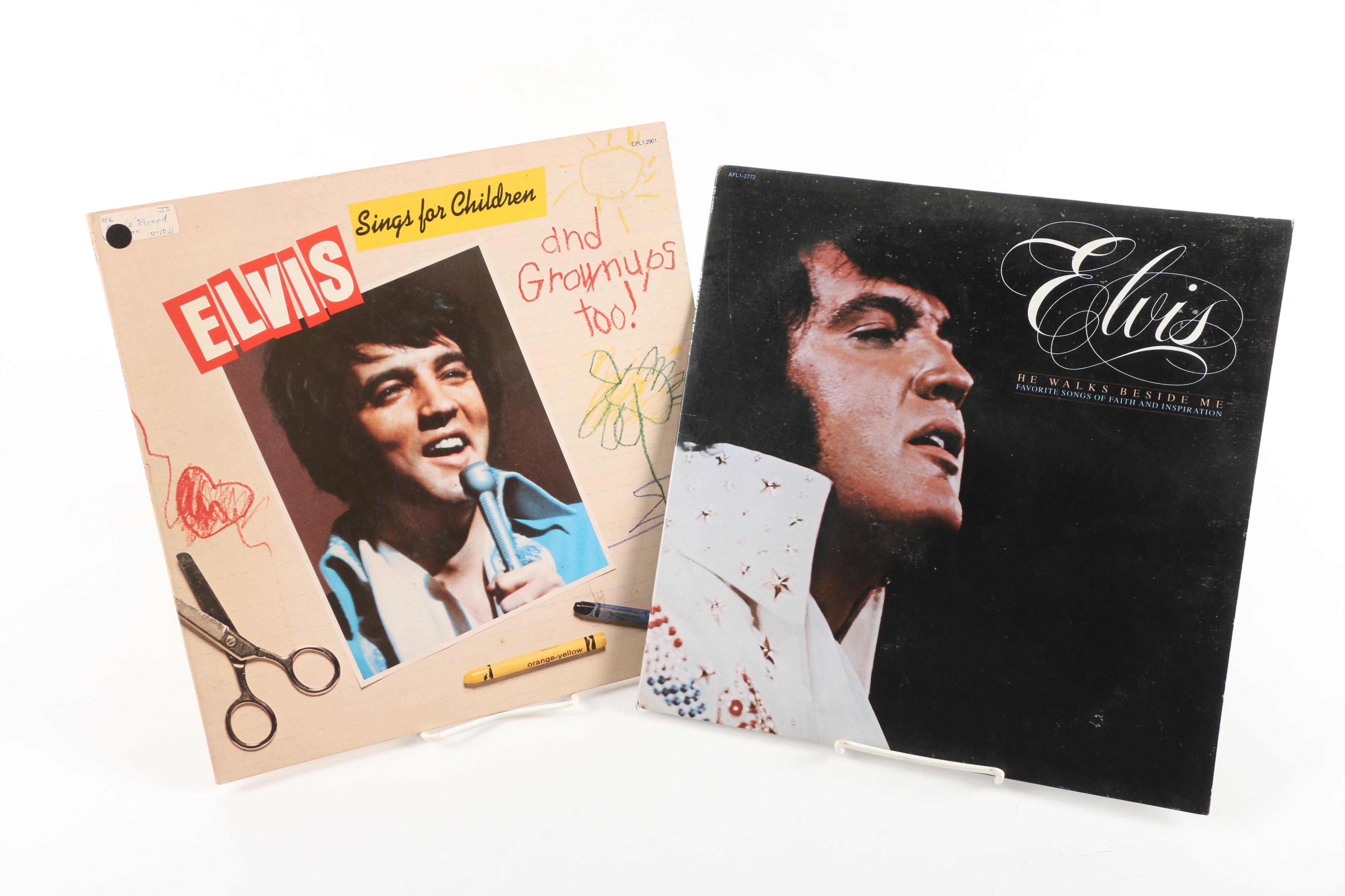 "Elvis in Concert", "A Valentine For You" and Other Elvis Presley LP Records