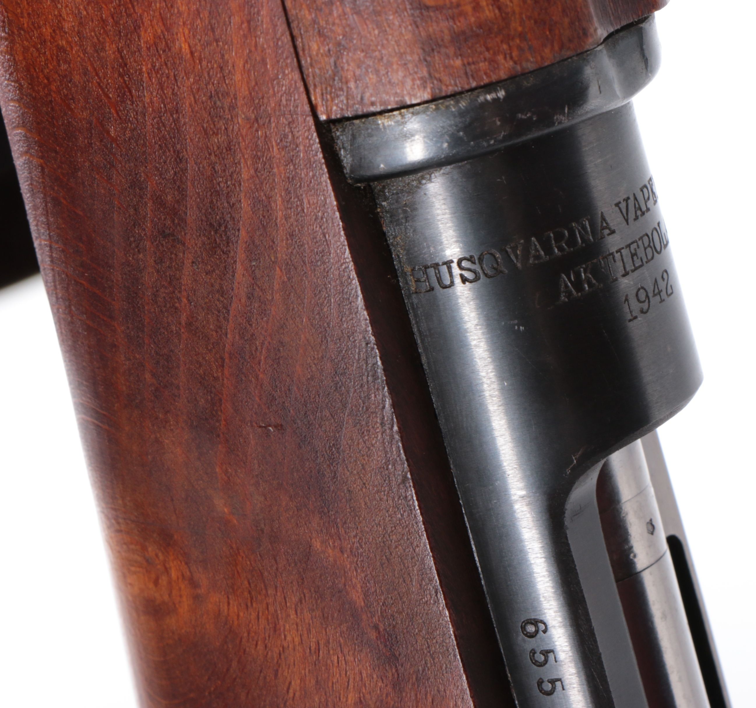 1942 Husqvarna Vapenfabriks M38 "Swedish Mauser" 6.5x55mm Bolt Action Rifle