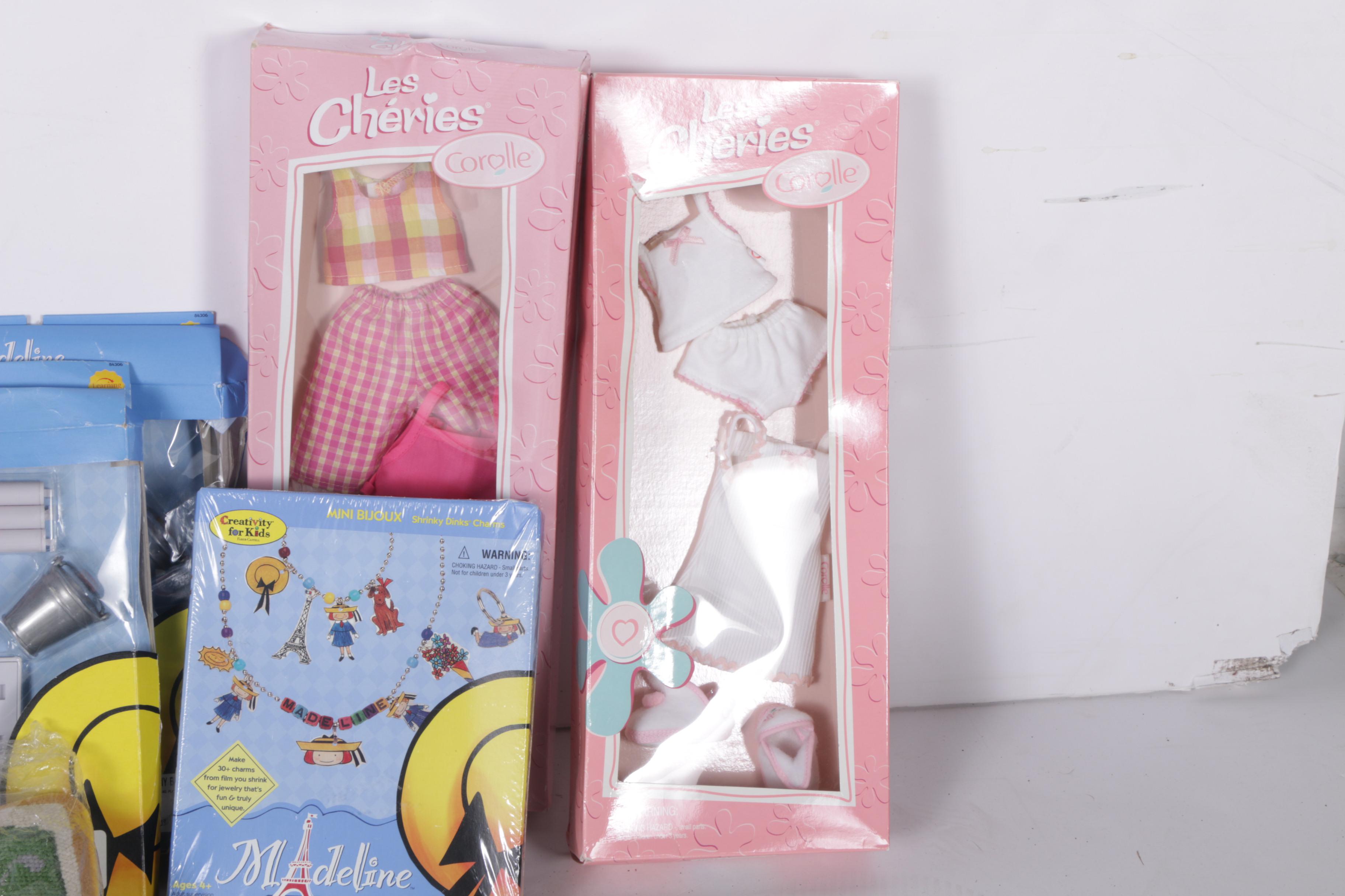 Vintage "Madeline" and "Olivia" Dolls with Outfits and Accessories