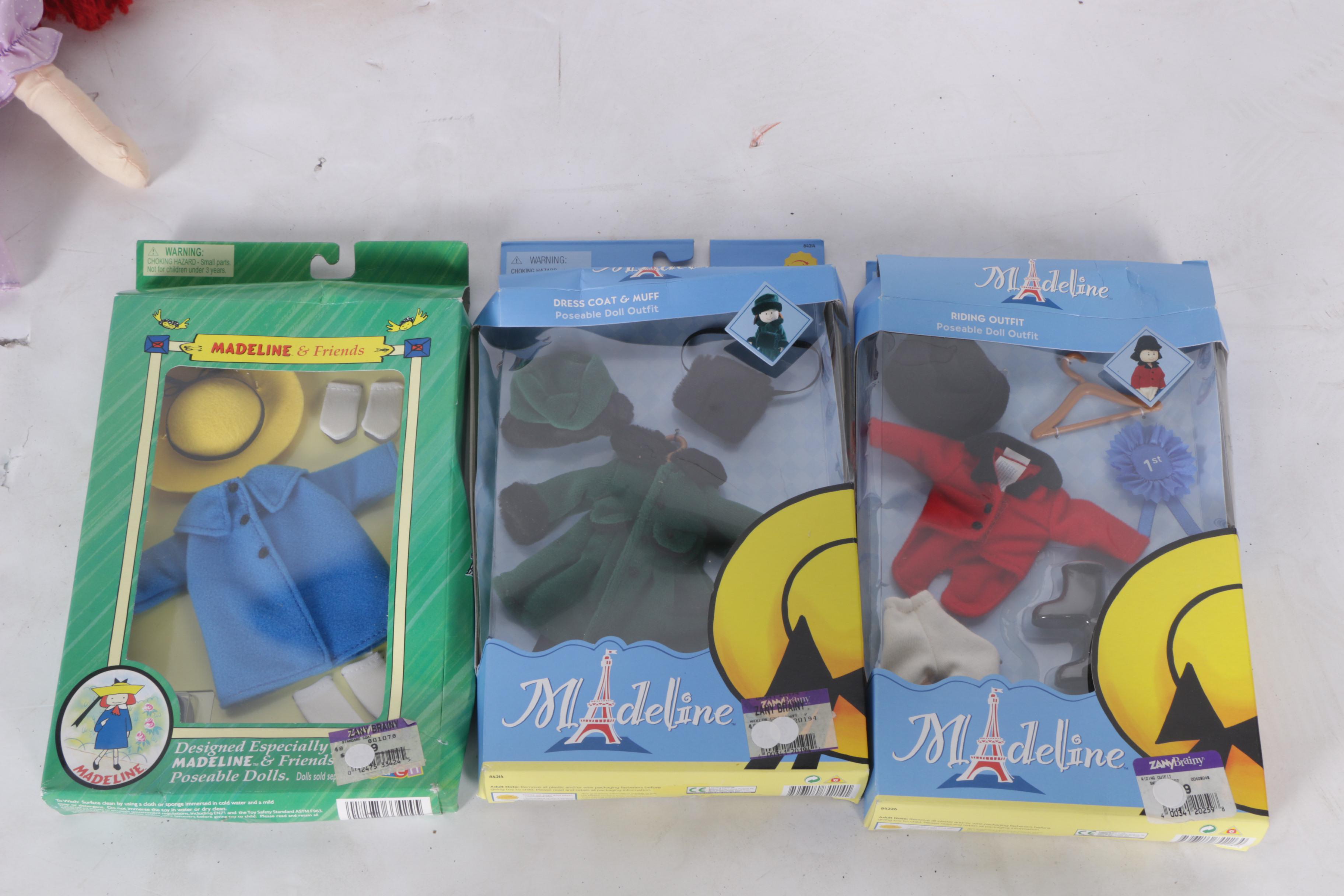 Vintage "Madeline" and "Olivia" Dolls with Outfits and Accessories