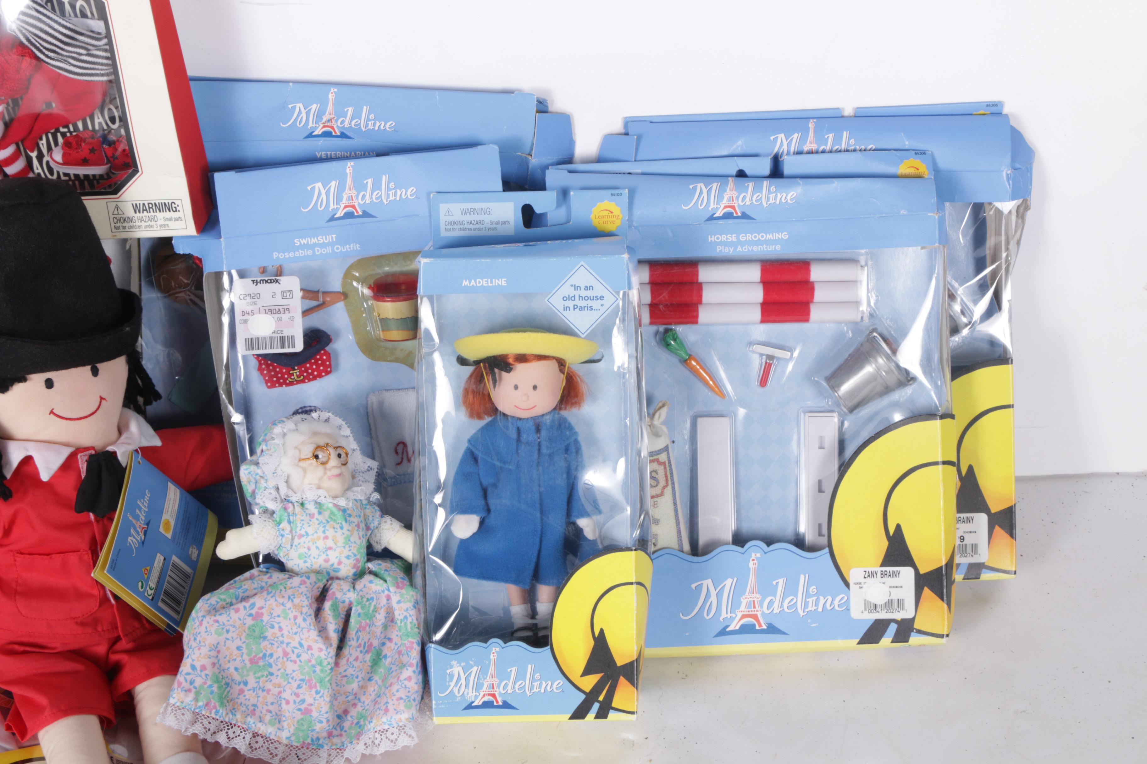 Vintage "Madeline" and "Olivia" Dolls with Outfits and Accessories