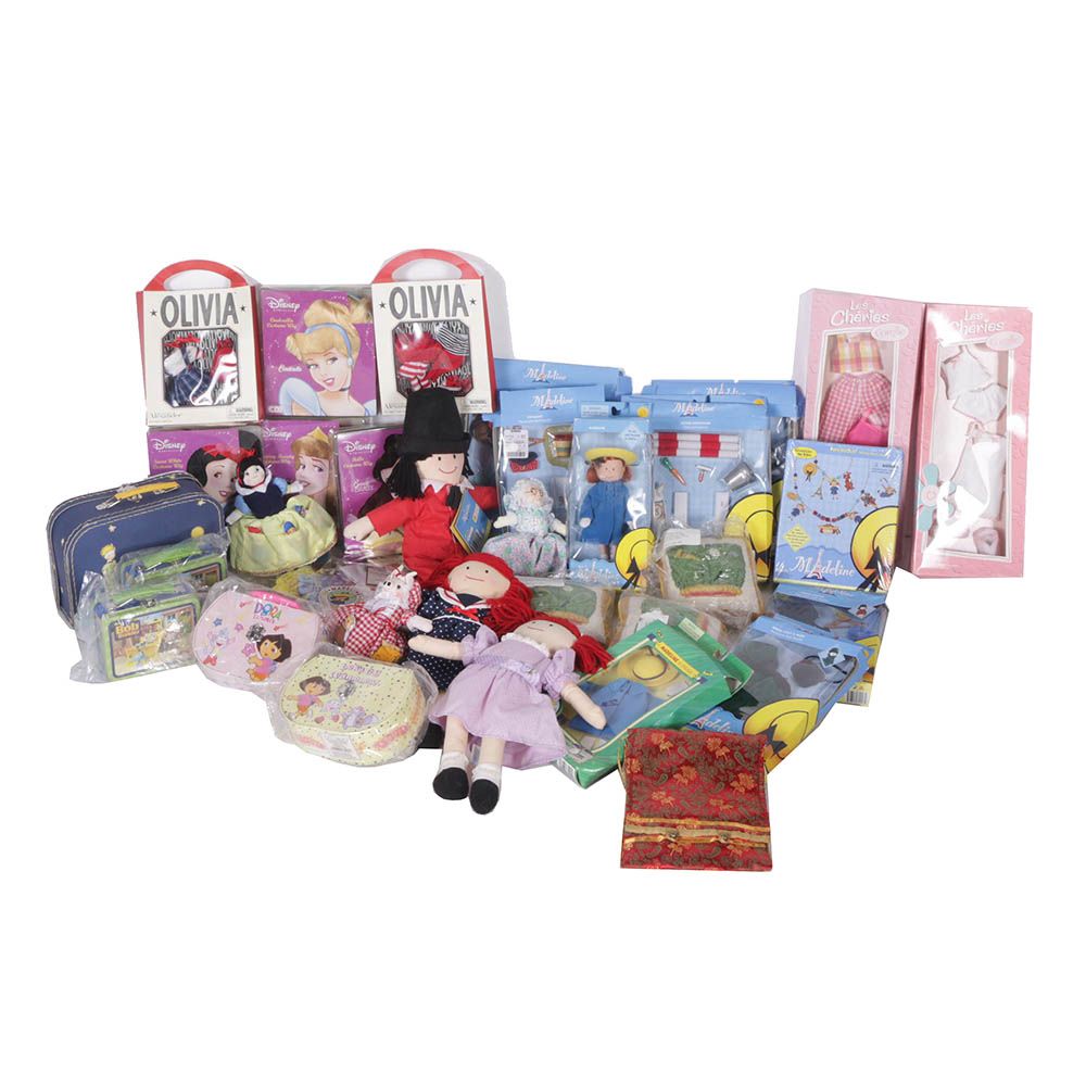 Vintage "Madeline" and "Olivia" Dolls with Outfits and Accessories