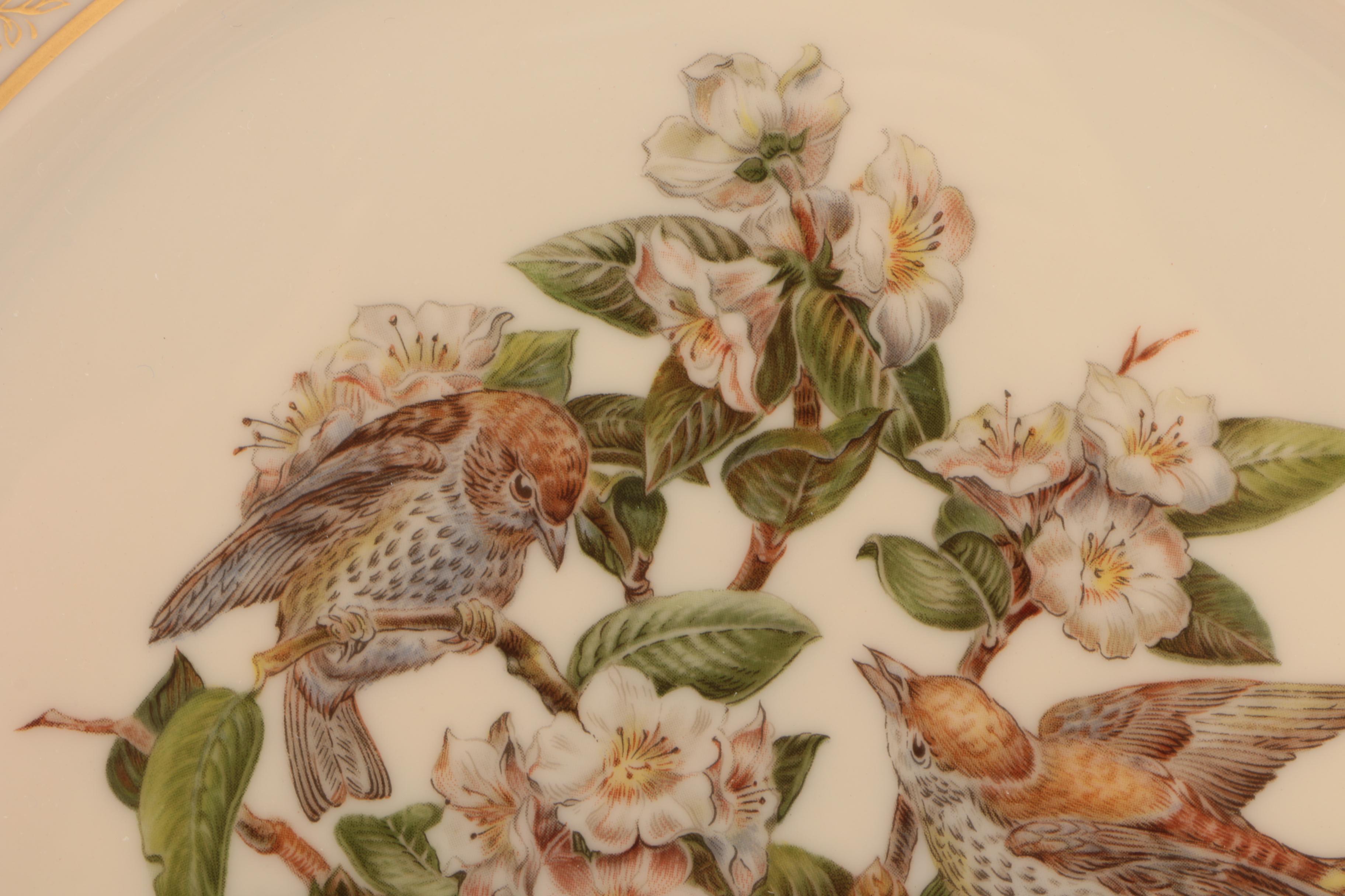 1970 Lenox Limited Edition "Boehm Birds" Porcelain Wood Thrush Plate