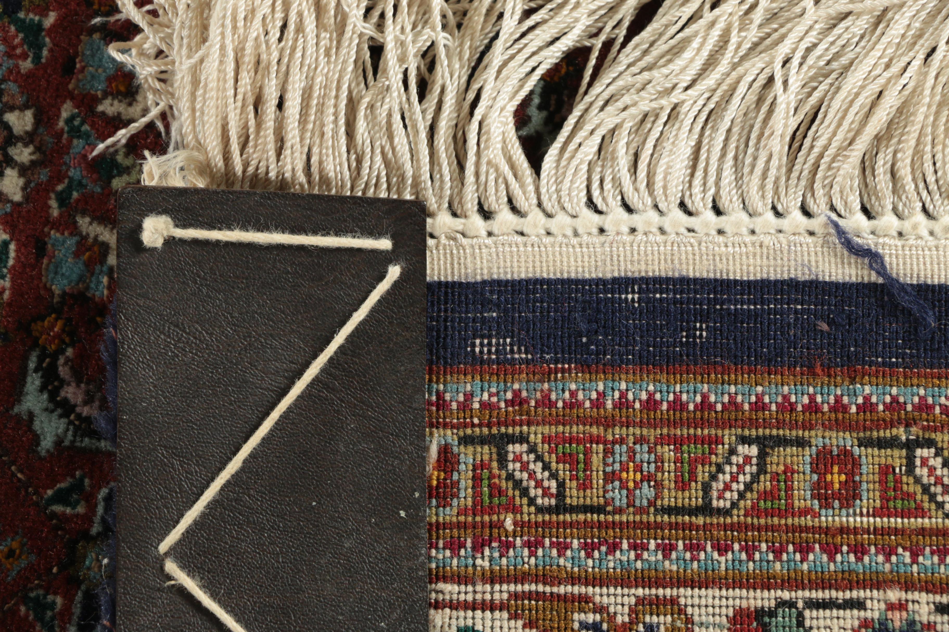 Hand-Knotted Persian Tabriz Mahi Wool and Silk Area Rug