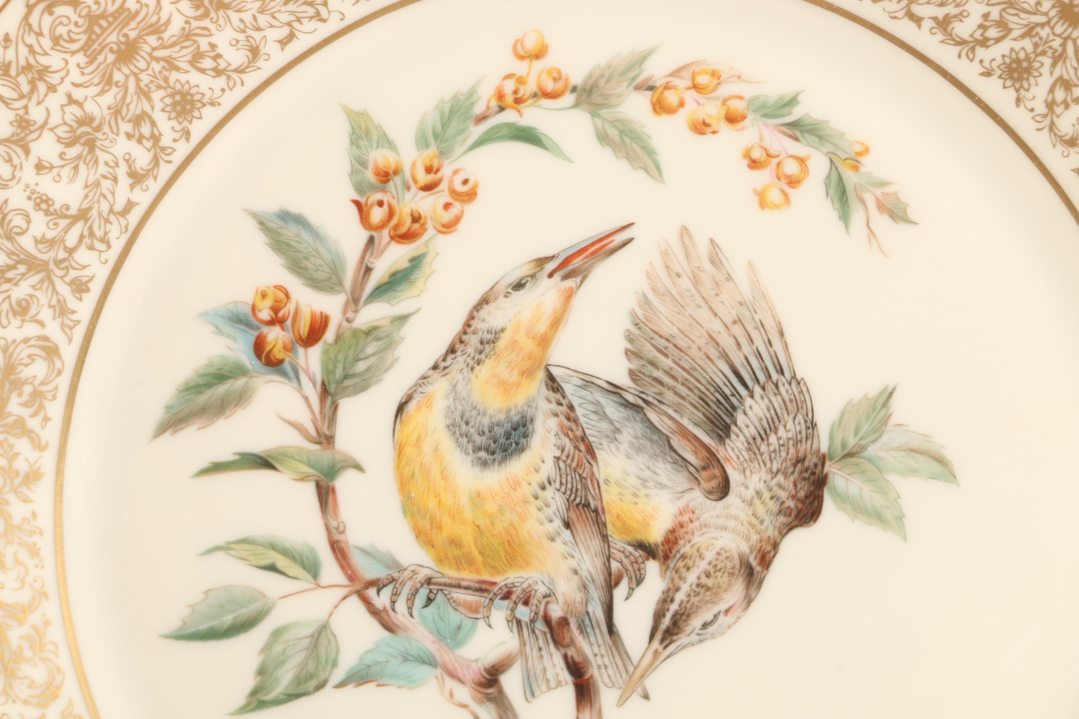 1973 Lenox "Boehm Birds" Porcelain Meadowlark Plate