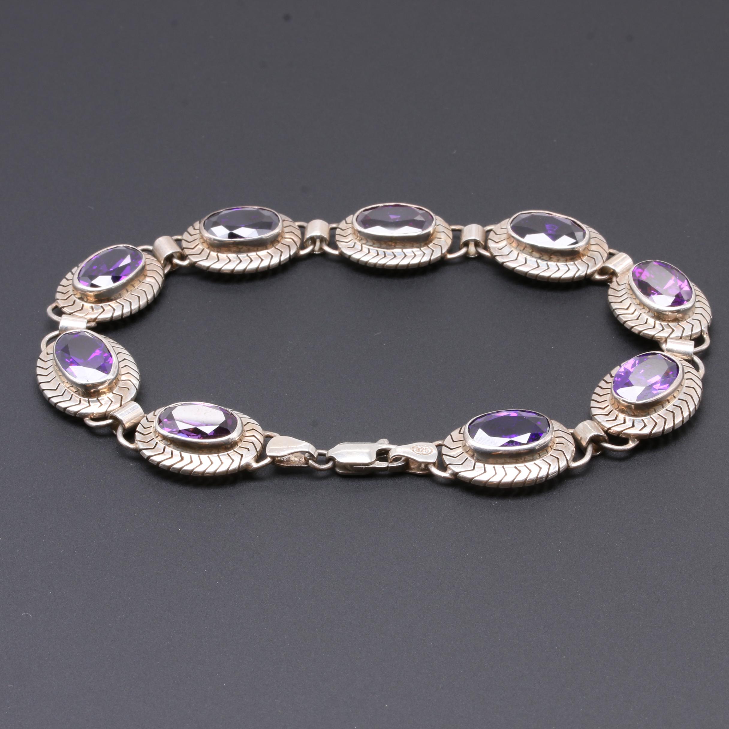 Assorted Sterling Silver Jewelry Featuring Garnet and Cultured Pearl