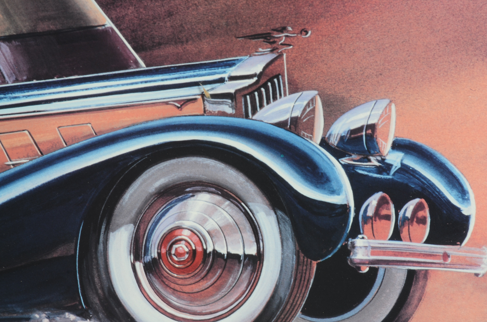 Jack Juratovic Limited Edition Offset Lithograph Print "Road and Track"