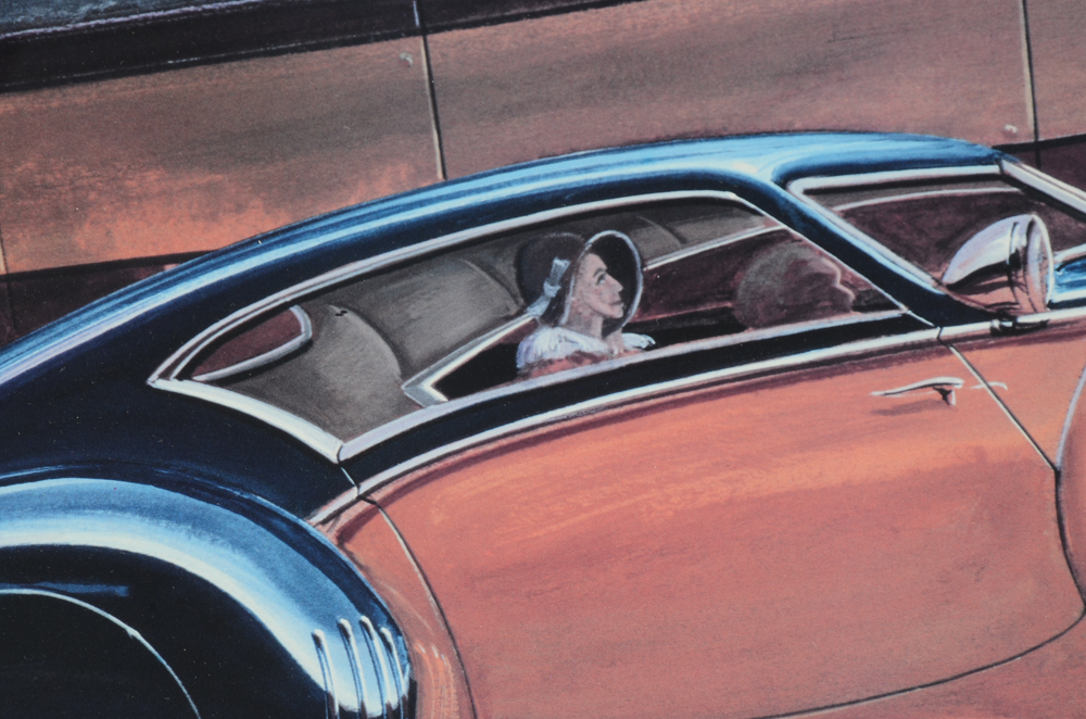 Jack Juratovic Limited Edition Offset Lithograph Print "Road and Track"