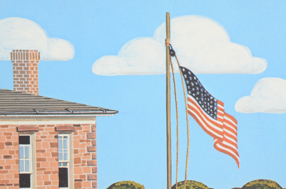 Lee Ethel Limited Edition Offset Lithograph Print of Early American Scene