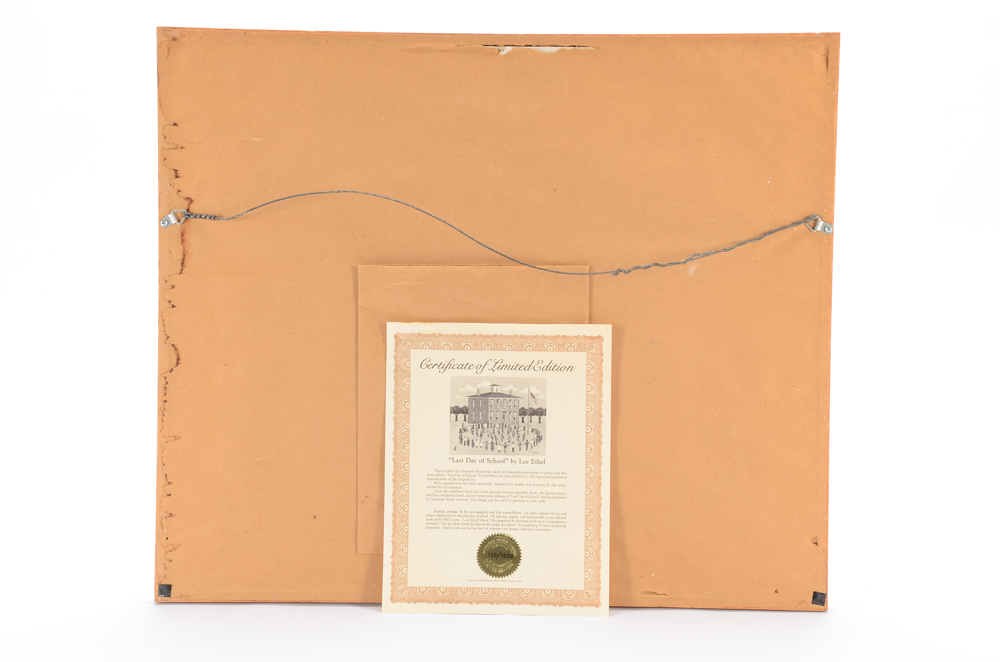 Lee Ethel Limited Edition Offset Lithograph Print of Early American Scene