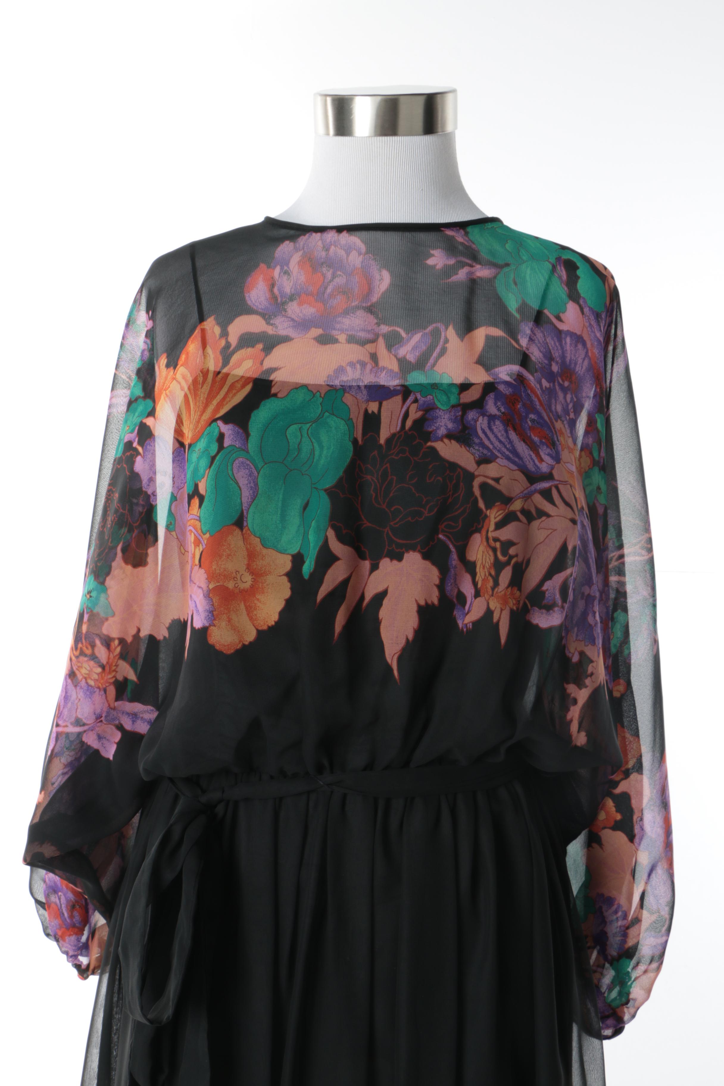 Late 1980s Vintage Louis Féraud and Saks Fifth Avenue Evening Dresses