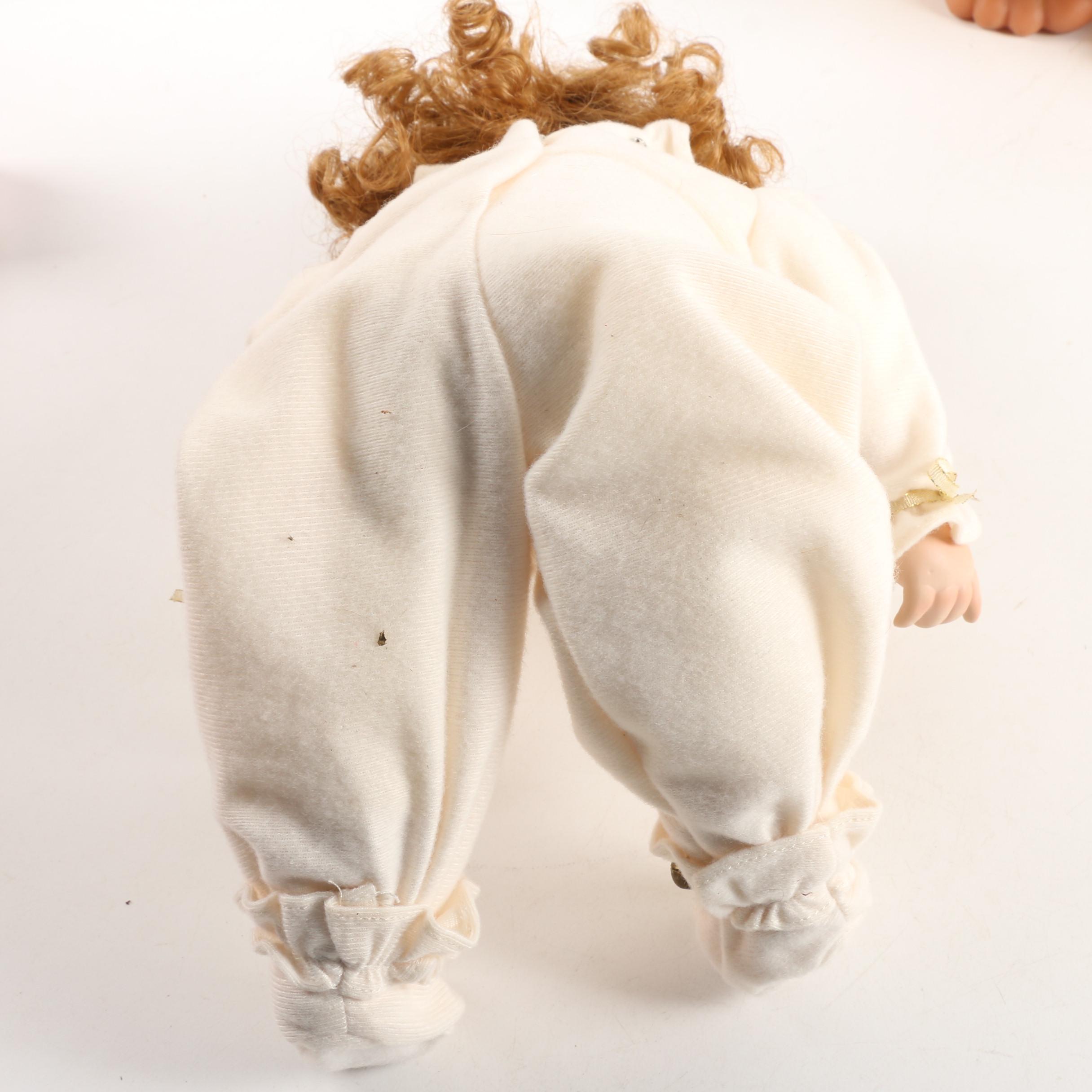 Ashton-Drake "My First Christmas" Porcelain Doll and Norfin "Grandma" Troll